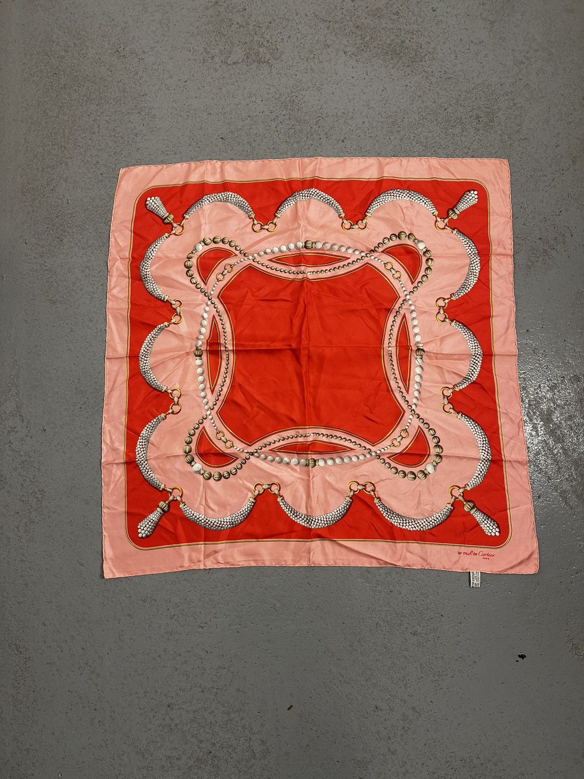 Cartier Must De Cartier Silk Scarf Size ONE SIZE - 1 Thumbnail