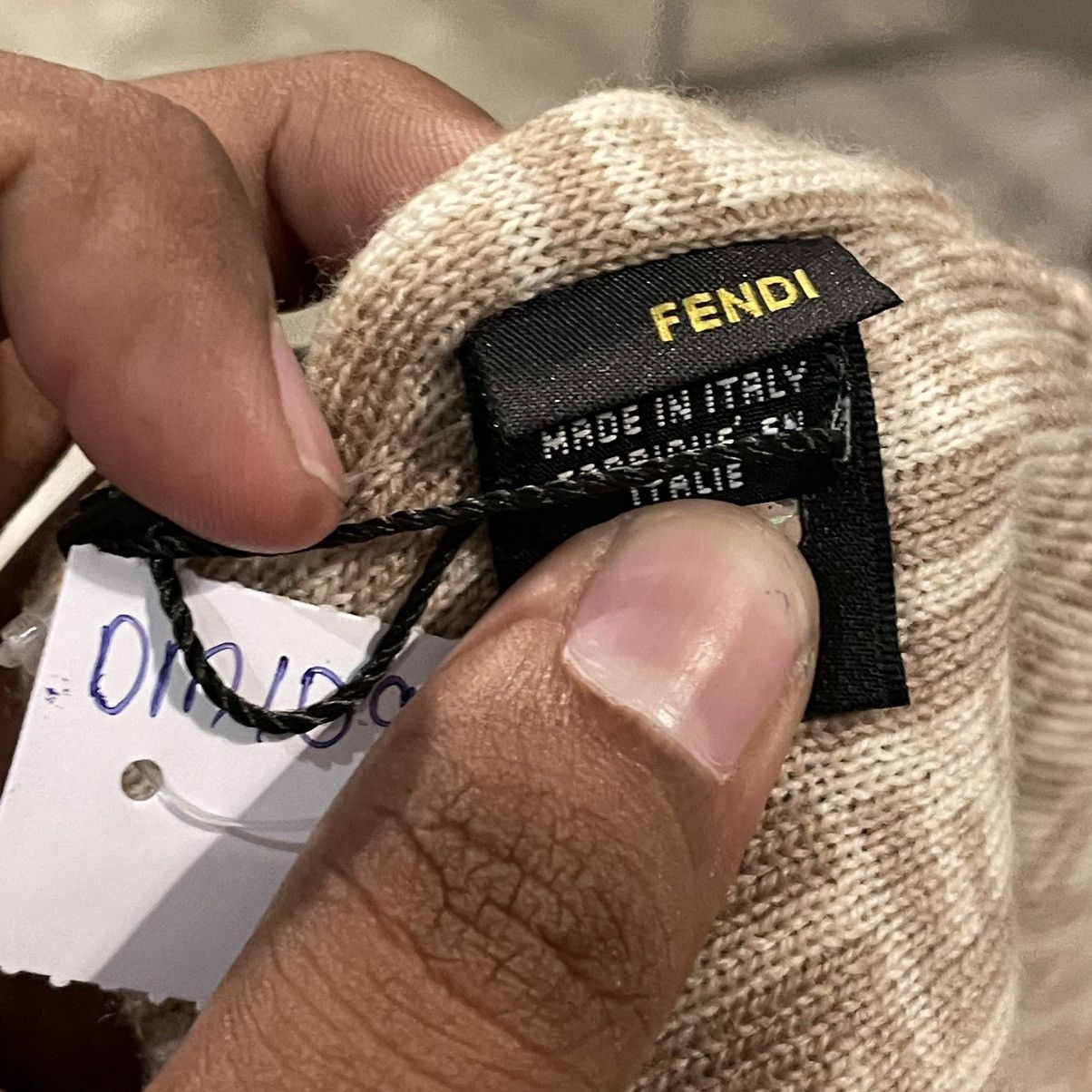 Fendi Fendi Monogram Beanie Size ONE SIZE - 5 Thumbnail