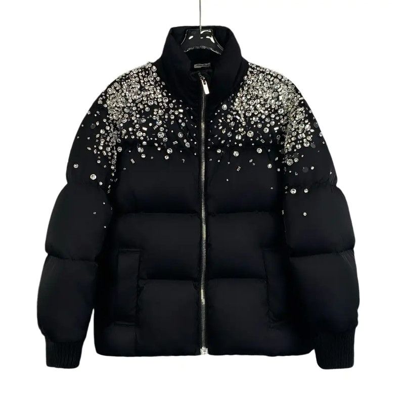 Miu Miu Miu Miu Black Down Jacket with Embellishments 0089 Size M / US 6-8 / IT 42-44 - 1 Thumbnail