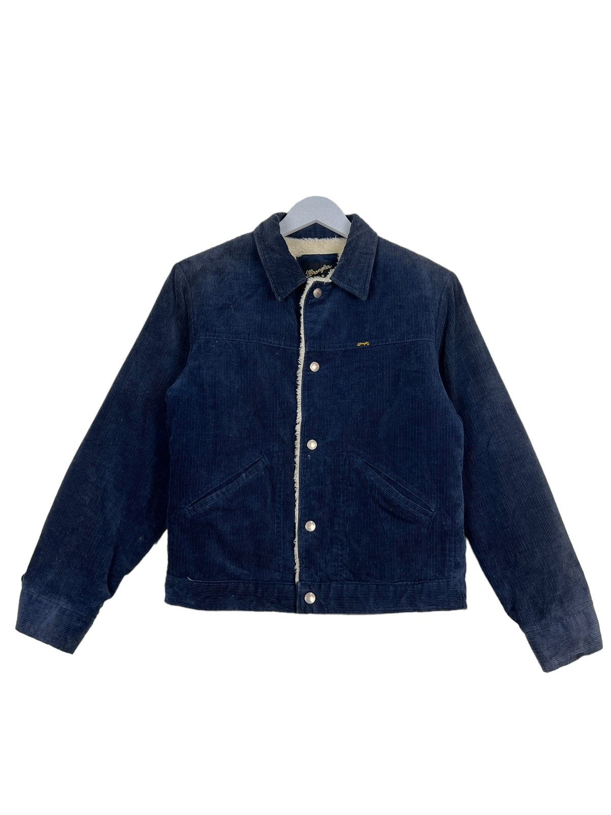 Vintage 🔥 VINTAGE WRANGLER CORDUROY SHEARLING TRUCKER JACKET Size US S / EU 44-46 / 1 - 2 Thumbnail