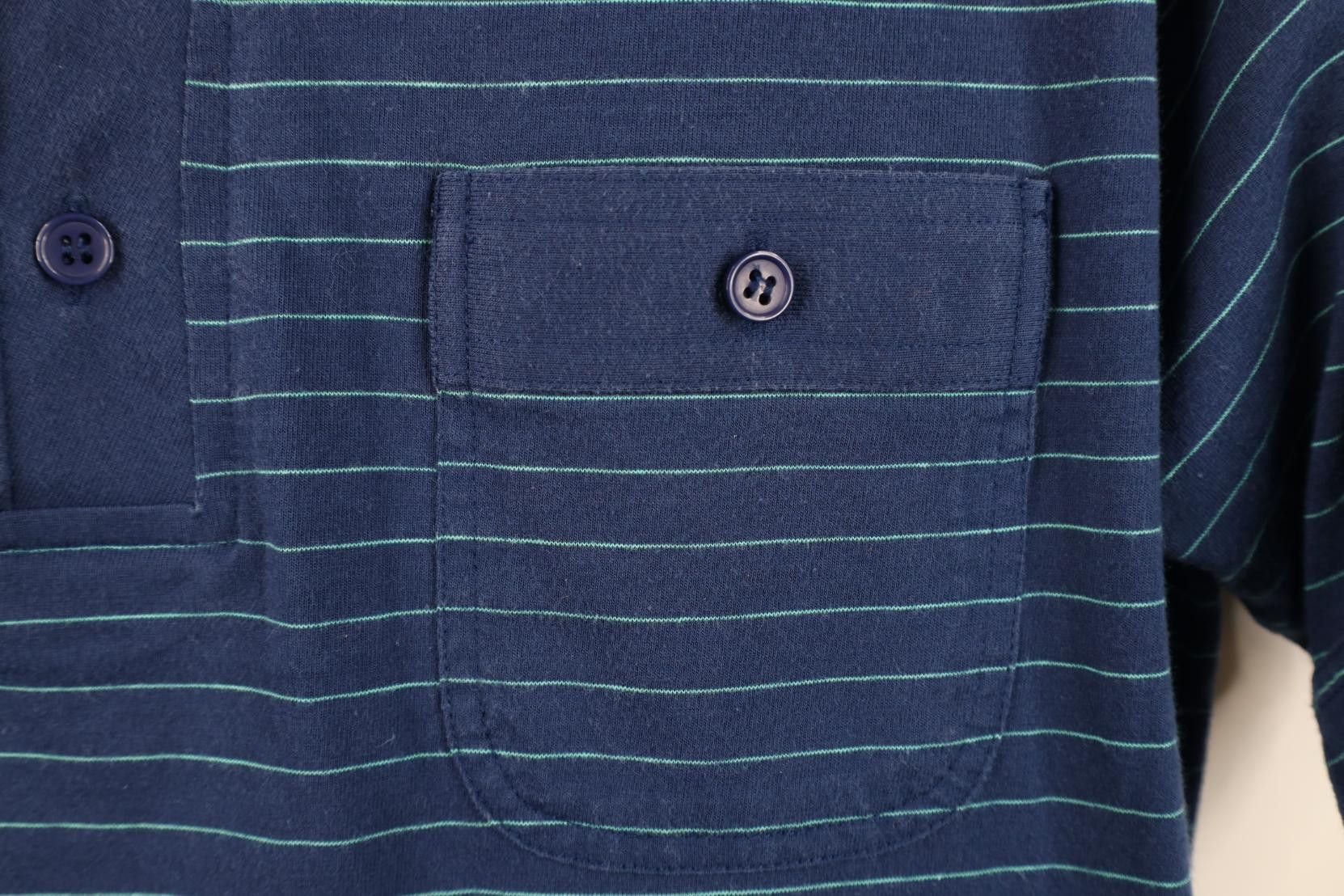 Vintage Vintage 70s Streetwear Striped Knit Collared Golf Polo Shirt Size US M / EU 48-50 / 2 - 4 Thumbnail