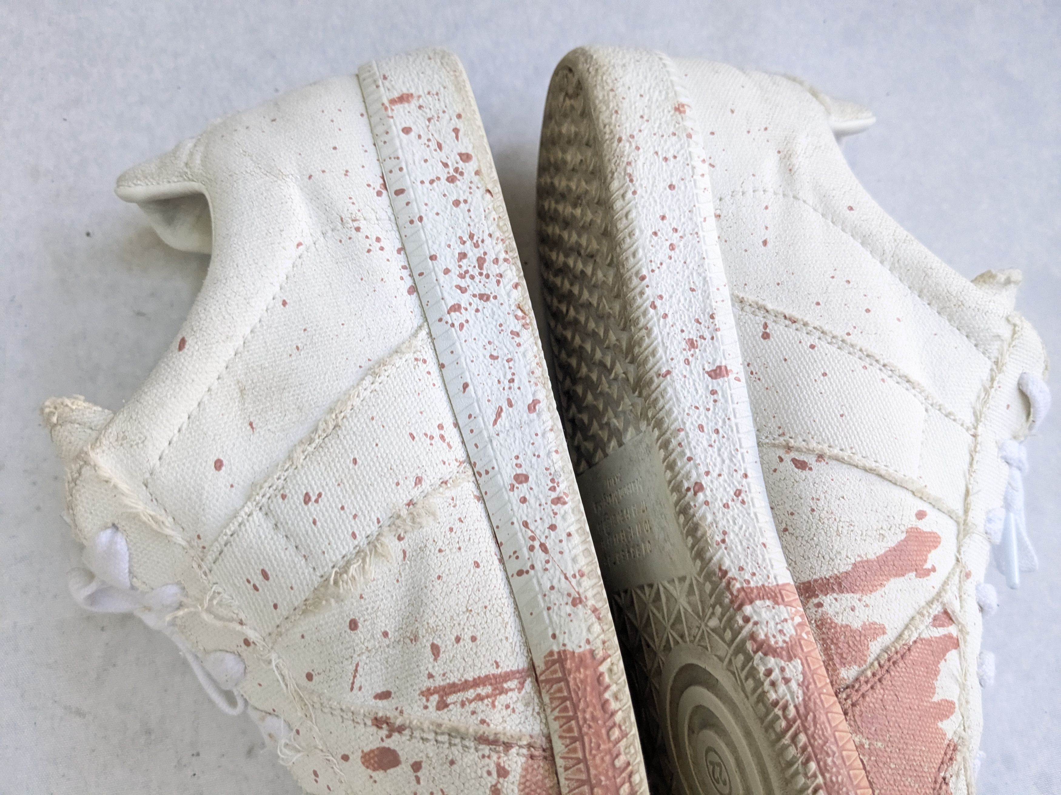 Maison Margiela Maison Margiela Replica GAT White Pink Paint Splatter 8 41 Size US 8 / EU 41 - 12 Thumbnail
