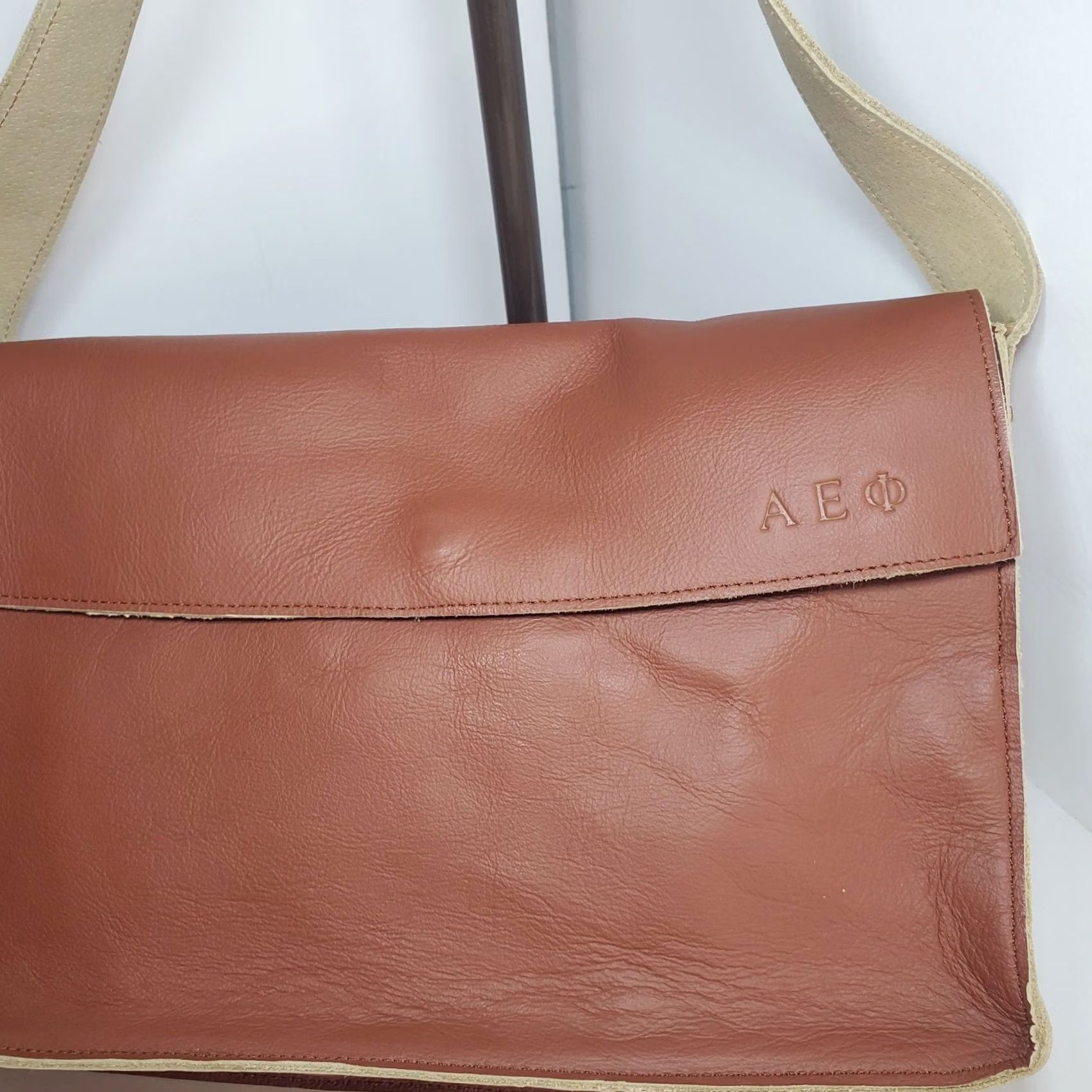 Vintage American Eagle Suede Leather Messenger Should Bag Small Nwot Size ONE SIZE - 2 Thumbnail