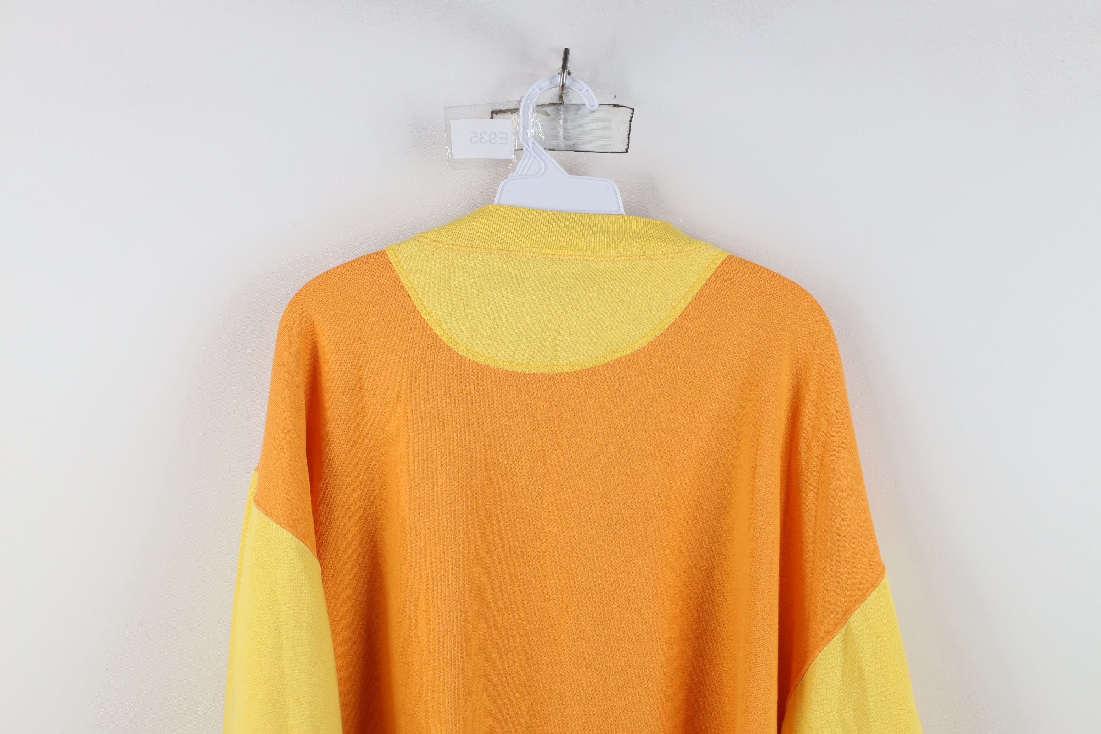 Converse Vintage 80s 90s Converse Block Sweatshirt Orange Yellow Size XL / US 12-14 / IT 48-50 - 11 Thumbnail