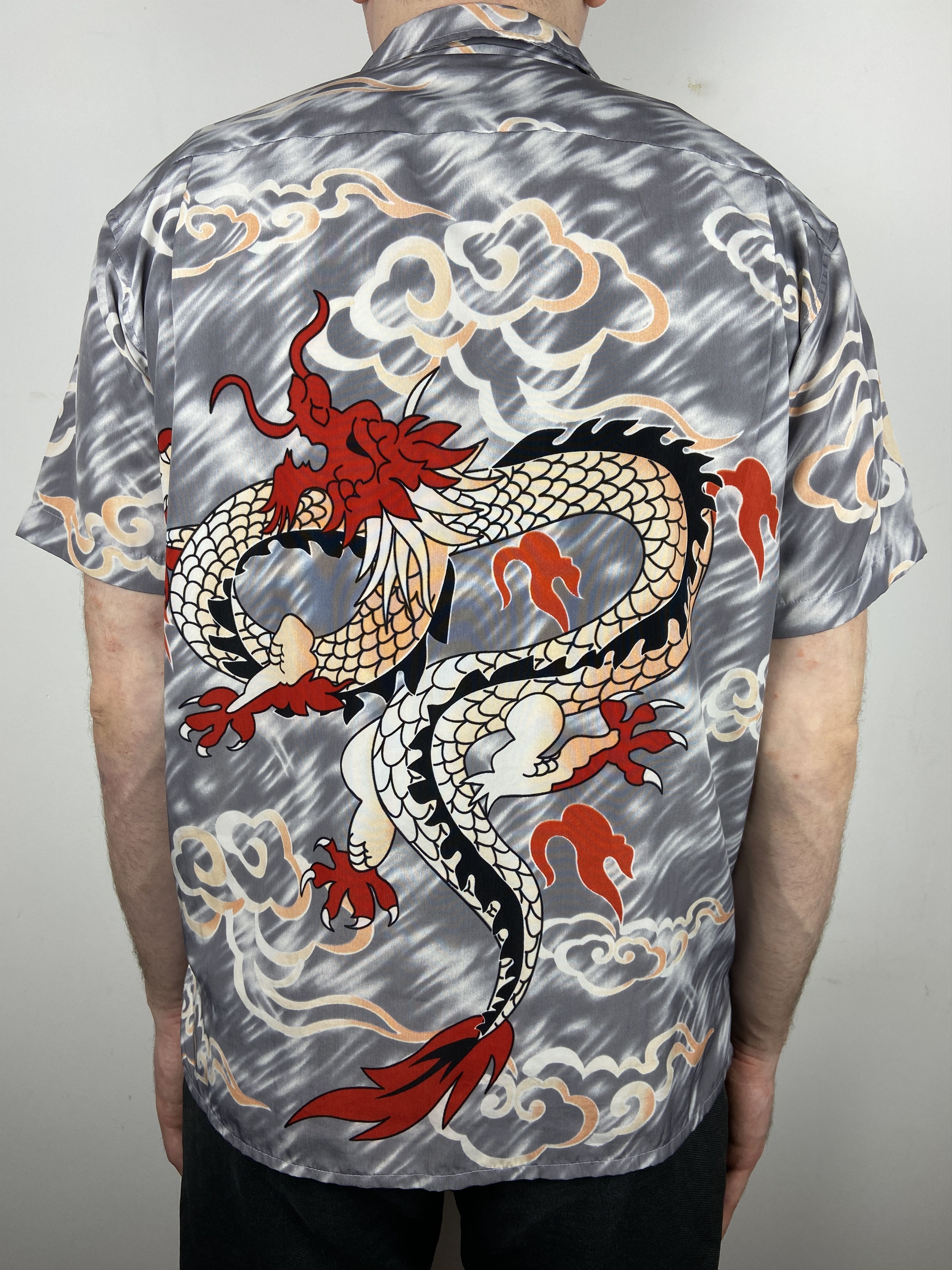 Japanese Brand Japanese Style Dragon Fly Button Up Short Sleeve Shirt Size US M / EU 48-50 / 2 - 4 Thumbnail