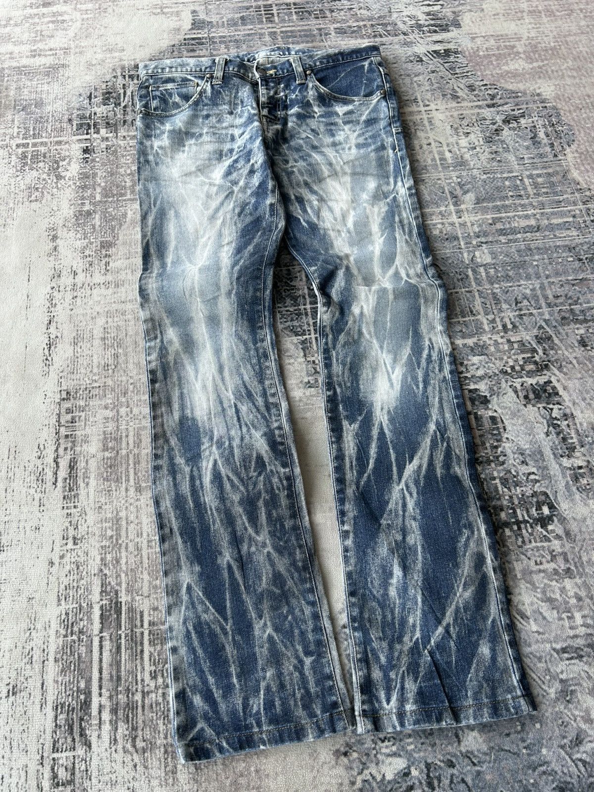 If Six Was Nine Rockstar Tornado Mart Acid Wash Jeans Size US 31 - 3 Thumbnail