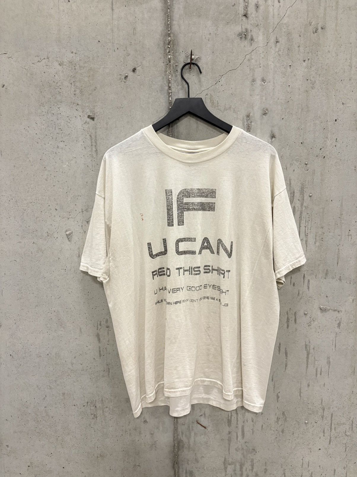 Vintage Vintage If You Can Read Shirt Fade Distressed Grunge Boxy Size US XXL / EU 58 / 5 - 2 Thumbnail