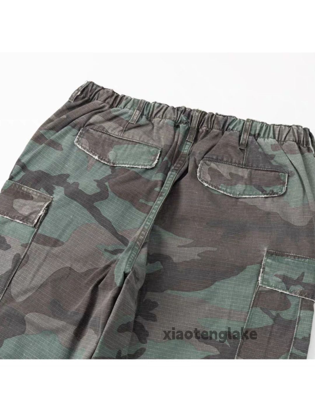 Designer × Japanese Brand × Vintage washed faded utility skate hiphop baggy cargo pants Size US 32 / EU 48 - 8 Thumbnail