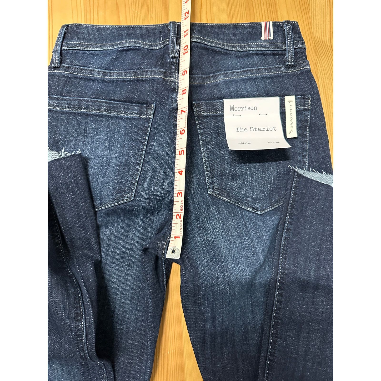 Other NWT Morrison The Starlet Mid Rise Bootcut Jeans Cropped 25 Size 25" / US 0 / IT 36 - 12 Thumbnail