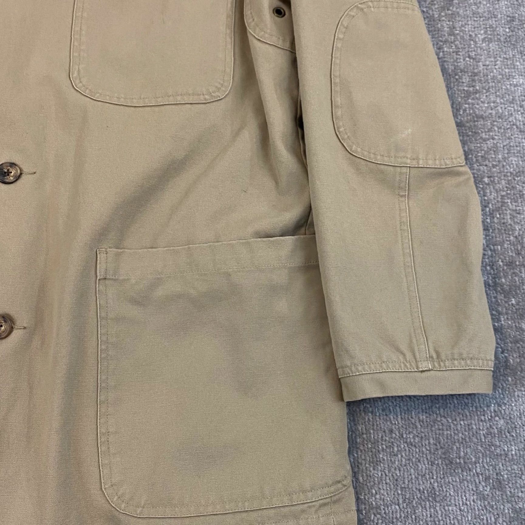 CO DULUTH TRADING CO Blazer Mens Large Tall Brown Cotton Sport Coat Two-Button Size 42R - 4 Thumbnail