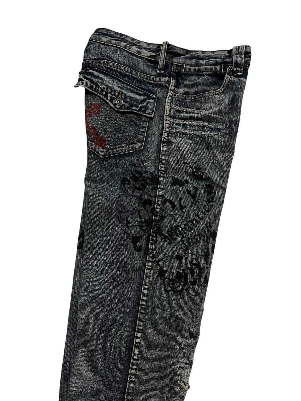 If Six Was Nine Semantic design tattoos washed flared pants Size US 30 / EU 46 - 4 Thumbnail