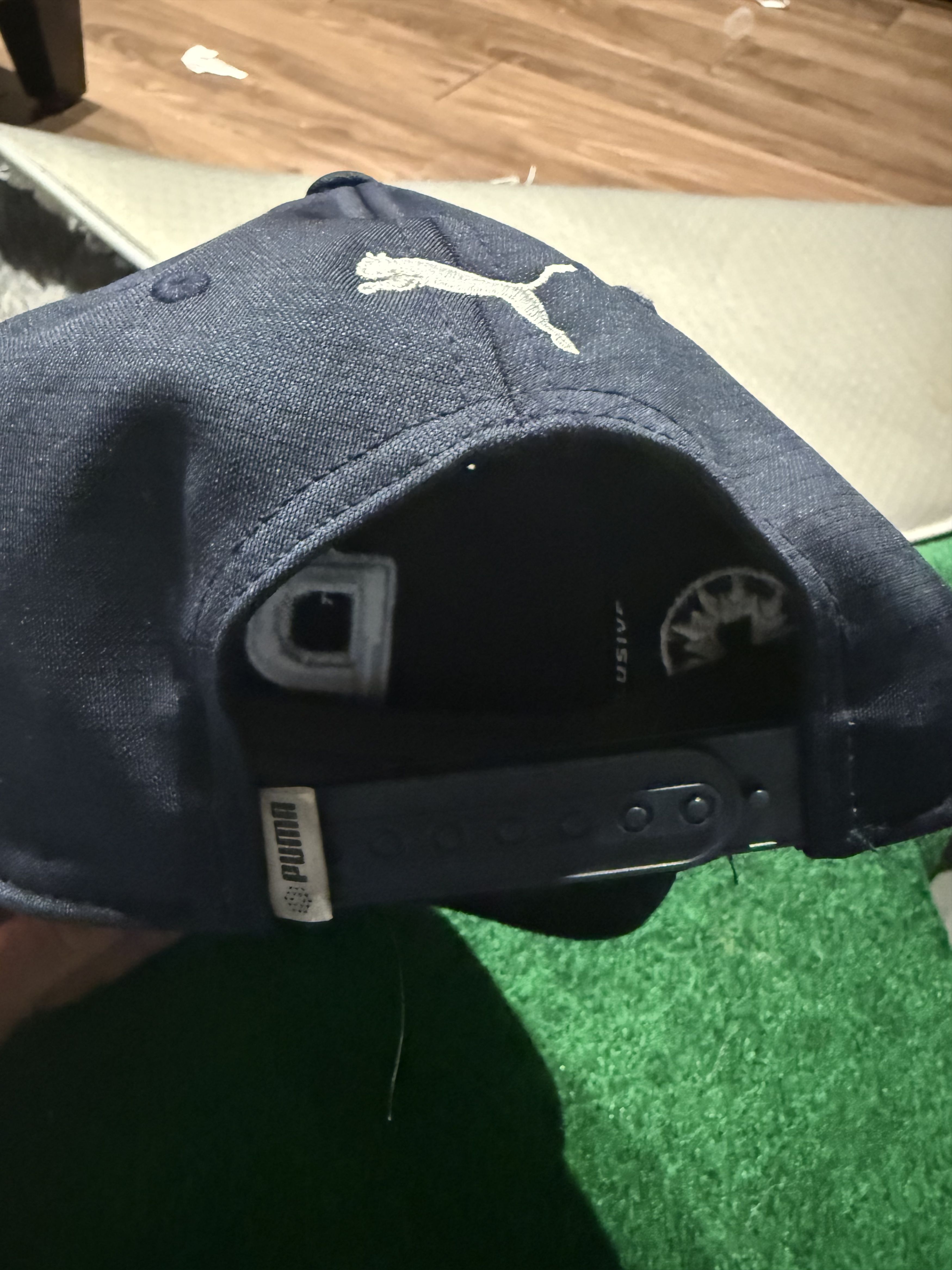 Puma Ricky Fowler PGA Tour Issued 110 PUMA Cap Blue And White Size ONE SIZE - 5 Thumbnail