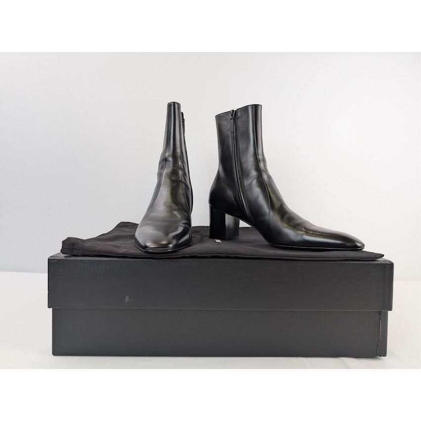 Saint Laurent Paris o1rshd1 XIV 70 Zipped Boot in Nero Size US 10 / EU 43 - 18 Thumbnail