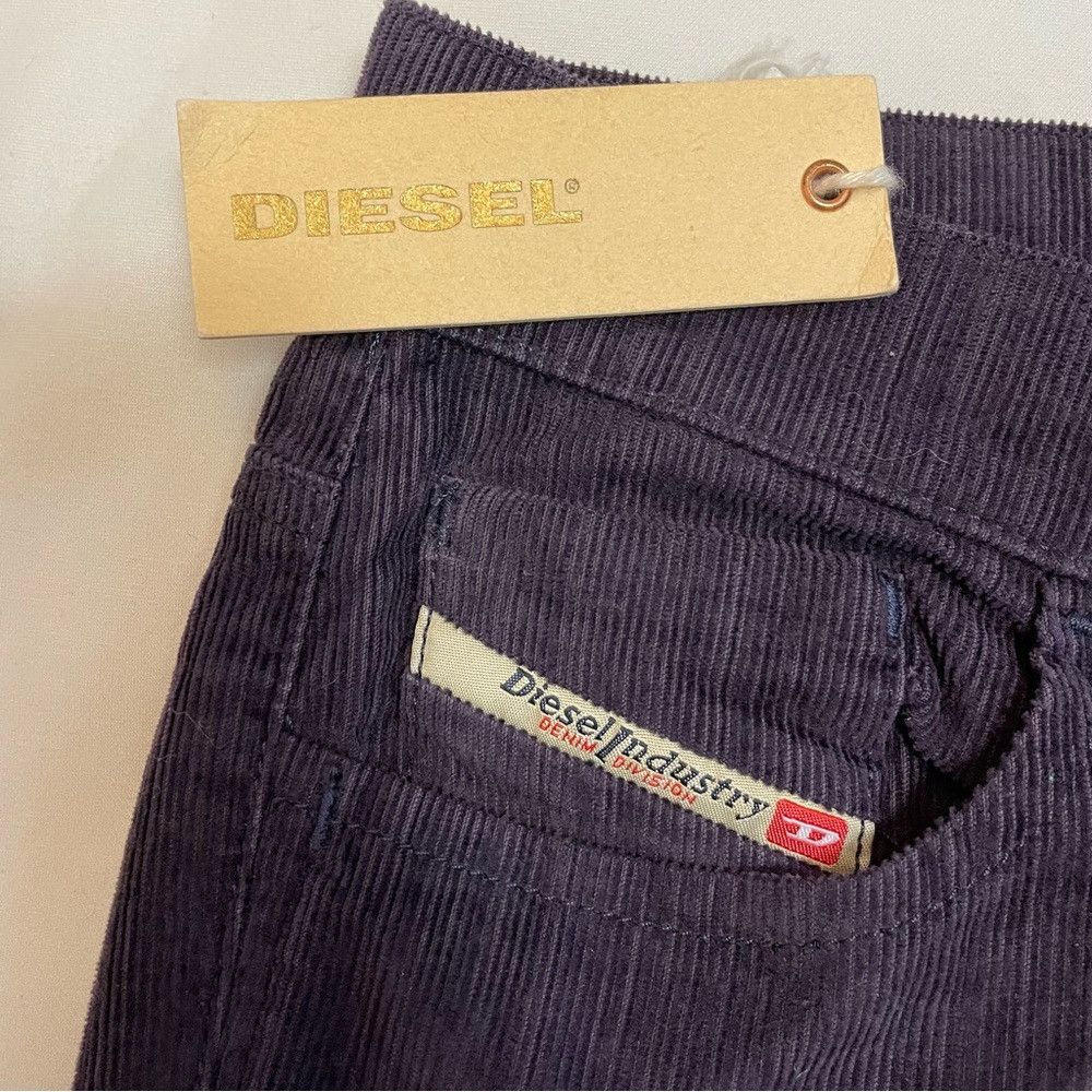 Diesel NWT New Diesel Straight Leg Corduroy Purple Pants Size 24 Size 24" / US 00 / IT 34 - 5 Thumbnail