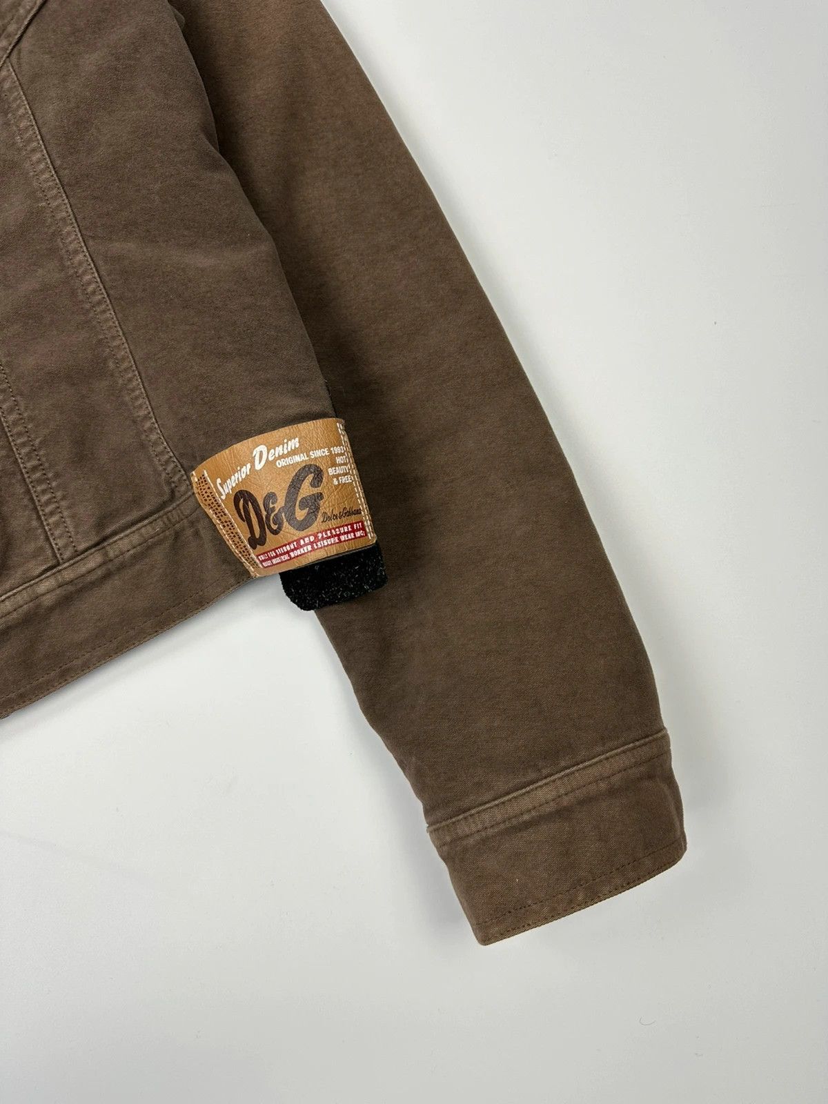 Dolce & Gabbana Dolce Gabbana AW2003 Patch Tags Brown Jacket Size L / US 10 / IT 46 - 3 Thumbnail