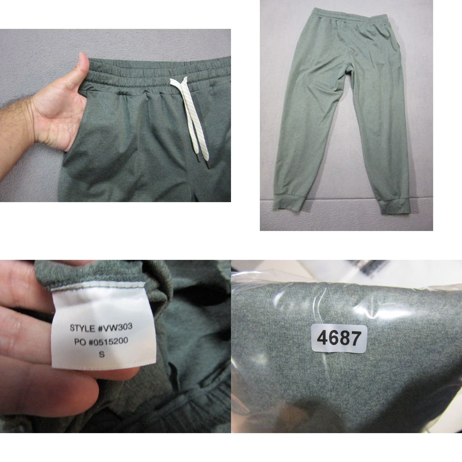 Vuori Vuori Mens Small Green Jogger Performance Low Rise Tapered Leg Drawstring Pants - Size 27 Size US 29 - 8 Thumbnail