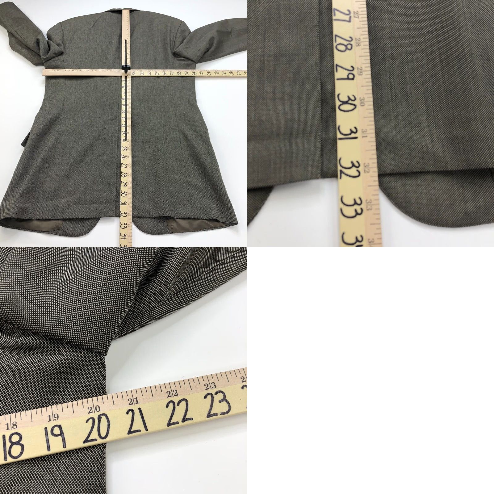 Brooks Brothers Brooks Brothers 42 Long Men's Wool Blend Two Suit Sport Coat Jacket Brown Notch Lapel Single-Breasted Two-Button Blazer/Coat N/A Size 42R - 9 Thumbnail