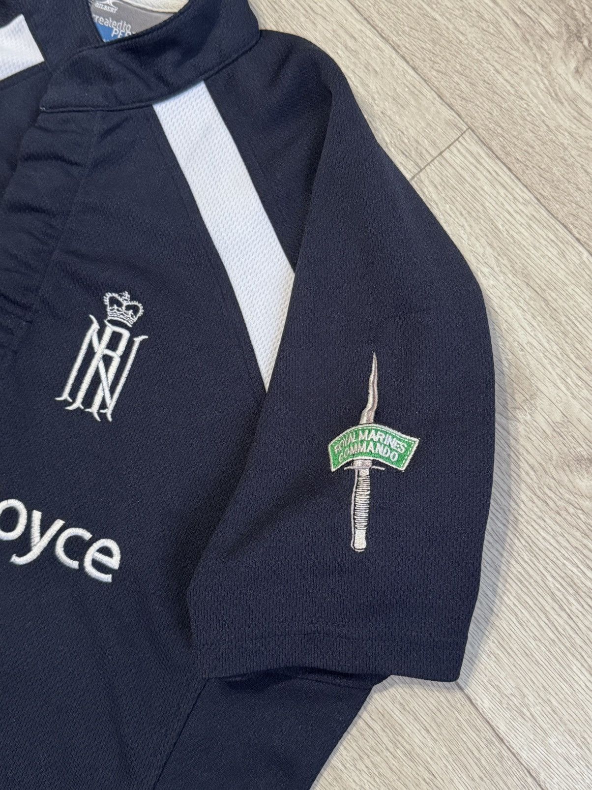 Vintage 🔷Vintage Rolls-Royce Gilbert Royal Navy Rugby Jersey🔷 Size US L / EU 52-54 / 3 - 4 Thumbnail