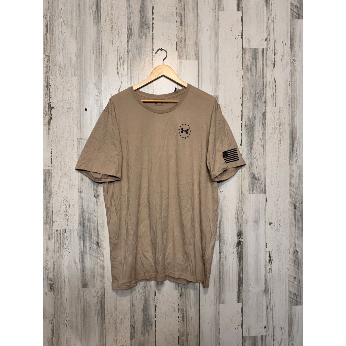 Under Armour Under Armour HeatGear Freedom T-Shirt Men’s 3XL Tan Loose Fi Size US XXL / EU 58 / 5 - 6 Thumbnail