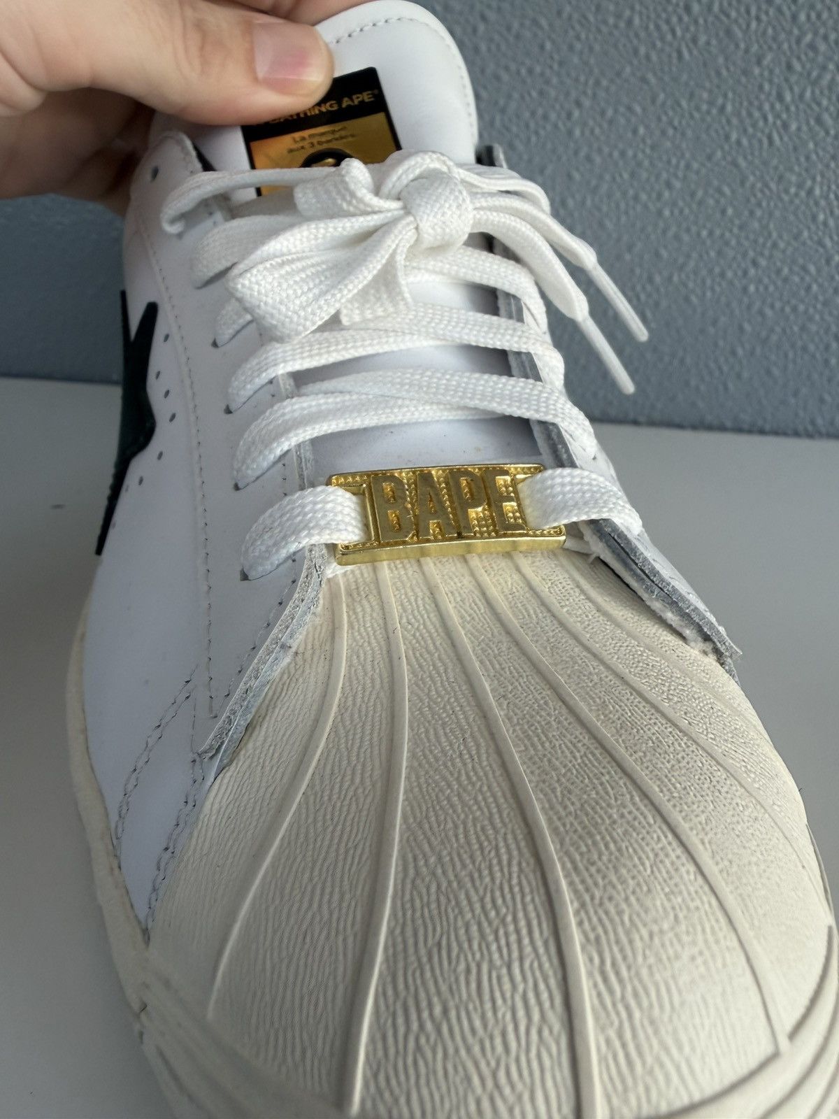 Adidas Superstar Vintage White Black JR2701 Size US 8 / EU 41 - 3 Thumbnail