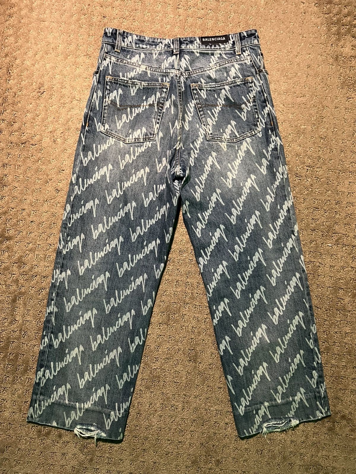 Balenciaga Balenciaga Scribble Jeans Size US 26 / EU 42 - 3 Thumbnail