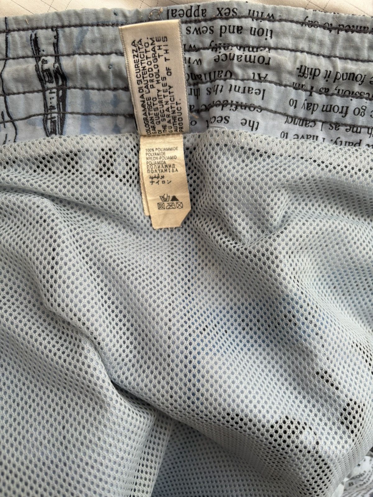 John Galliano John Galliano Newspaper Nylon Shorts Size US 34 / EU 50 - 12 Thumbnail