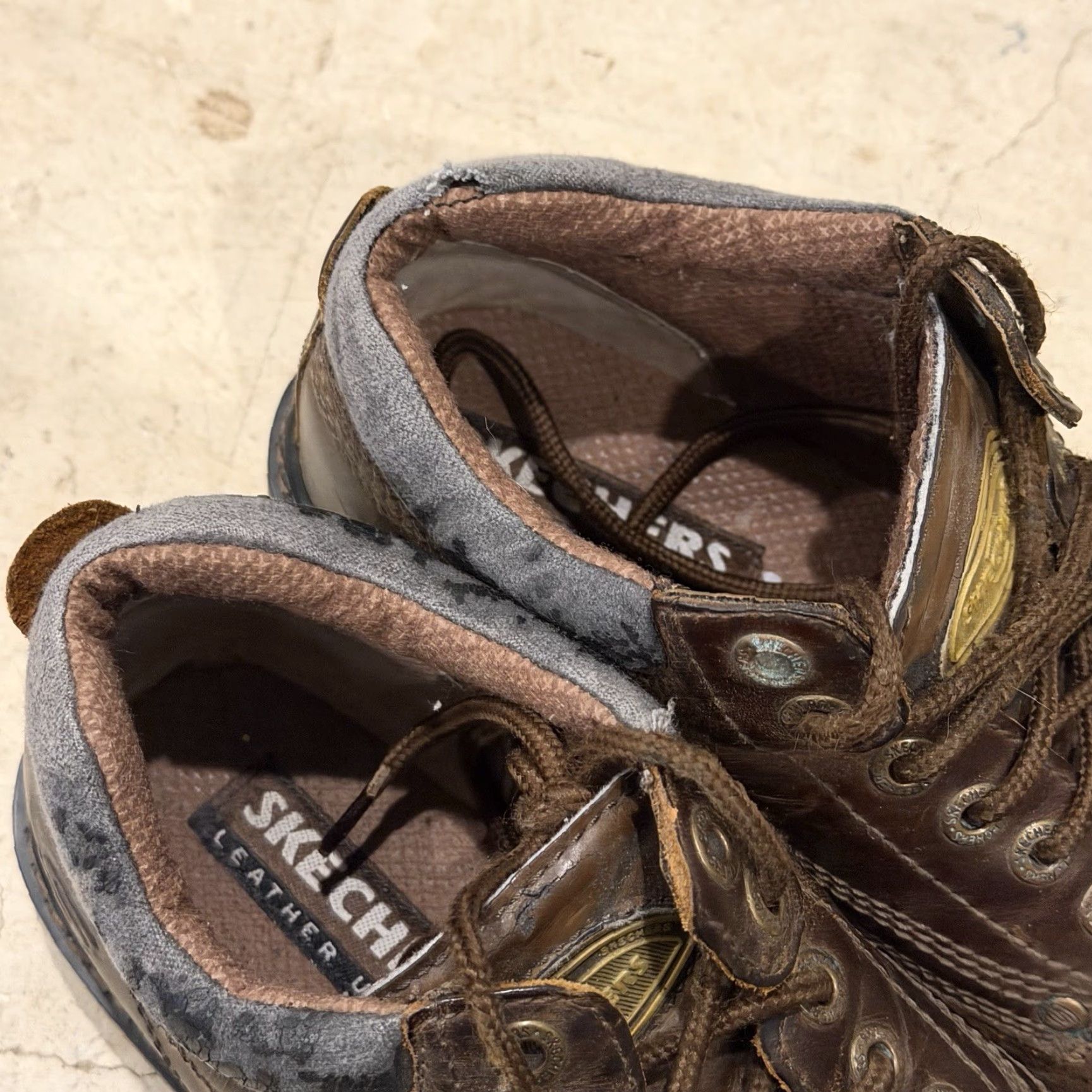 SKECHERS VINTAGE Skechers Mariner Brown Leather Boot Mens Size 9 Lace Up Utility Leather Upper Men Casual 90s Boots SN 4470 Size US 8 / EU 41 - 3 Thumbnail