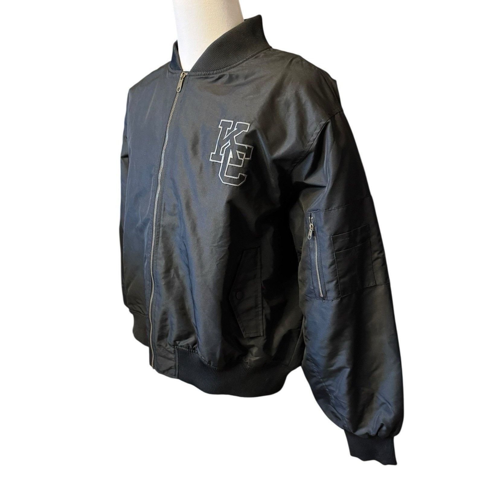 Other CHERRY CO KC Varsity Bomber Jacket 2XL Black Kansas City Size US XXL / EU 58 / 5 - 2 Thumbnail