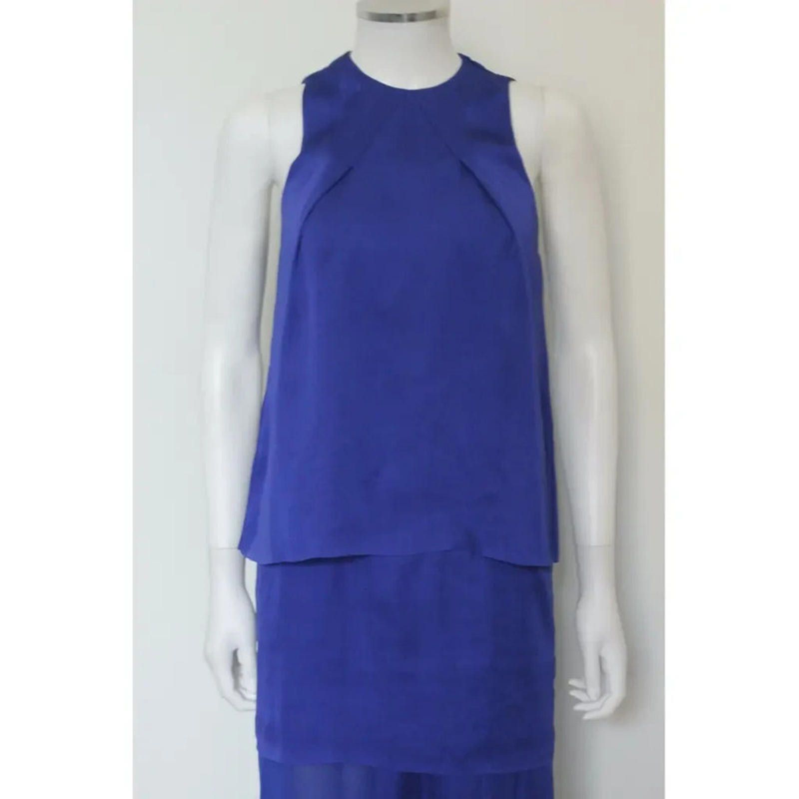 Acne Studios Acne Blue Long Maxi Barika dress F 36 UK 8 Size S / US 4 / IT 40 - 2 Thumbnail