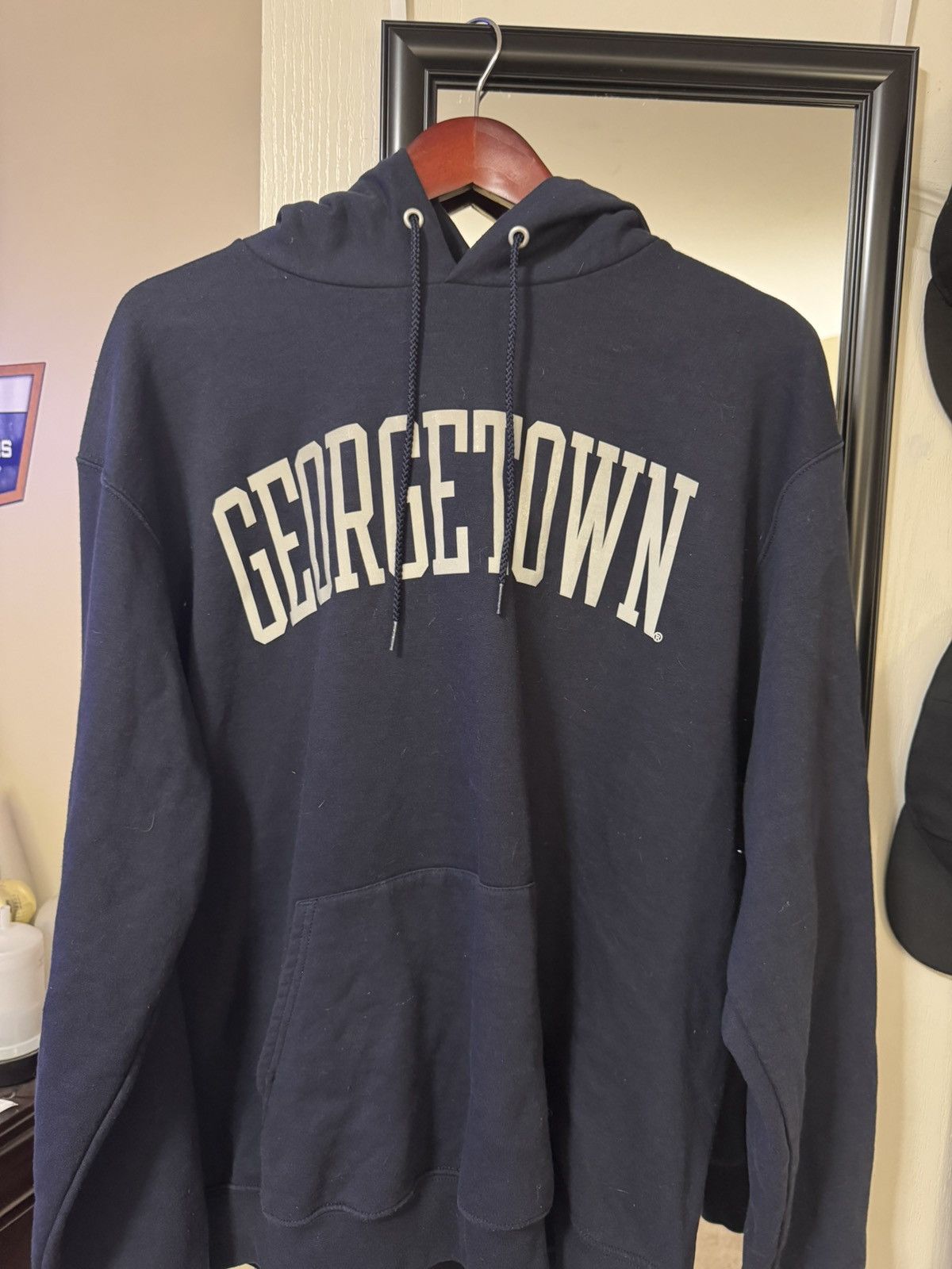 Champion Large Champion Navy Blue Georgetown Hoodie Size US L / EU 52-54 / 3 - 1 Thumbnail