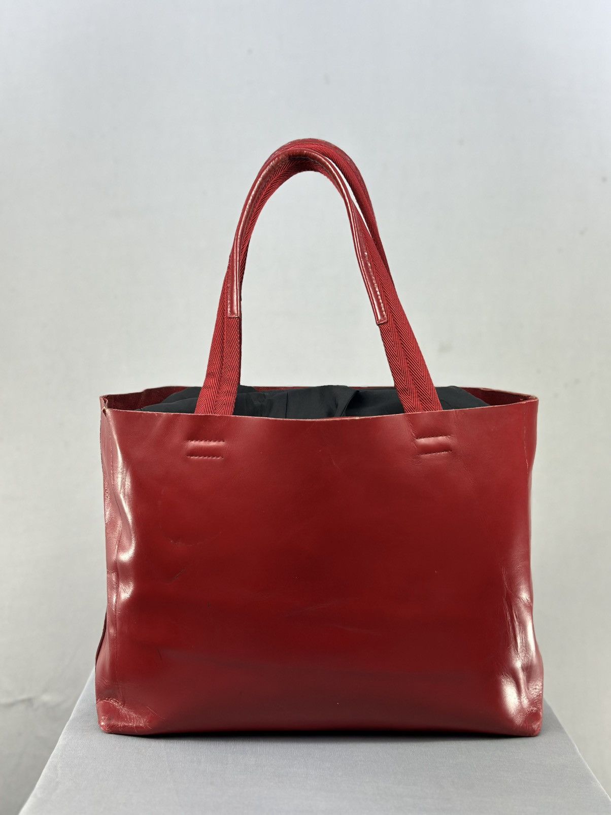 Prada Prada Symbol Red Tote Bag Size ONE SIZE - 2 Thumbnail