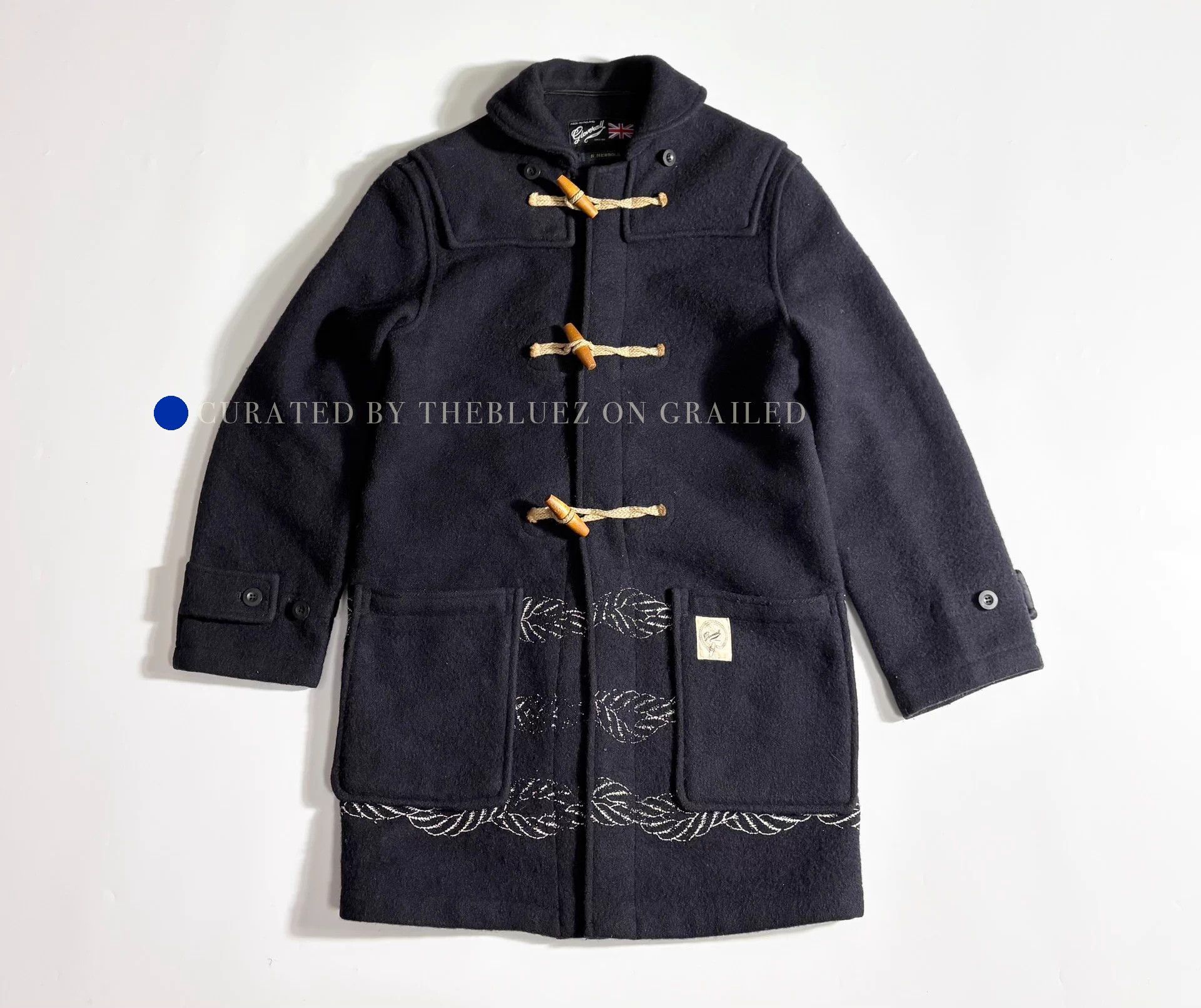 Gloverall Black Wool Overcoat in Size S Size US S / EU 44-46 / 1 - 1 Thumbnail