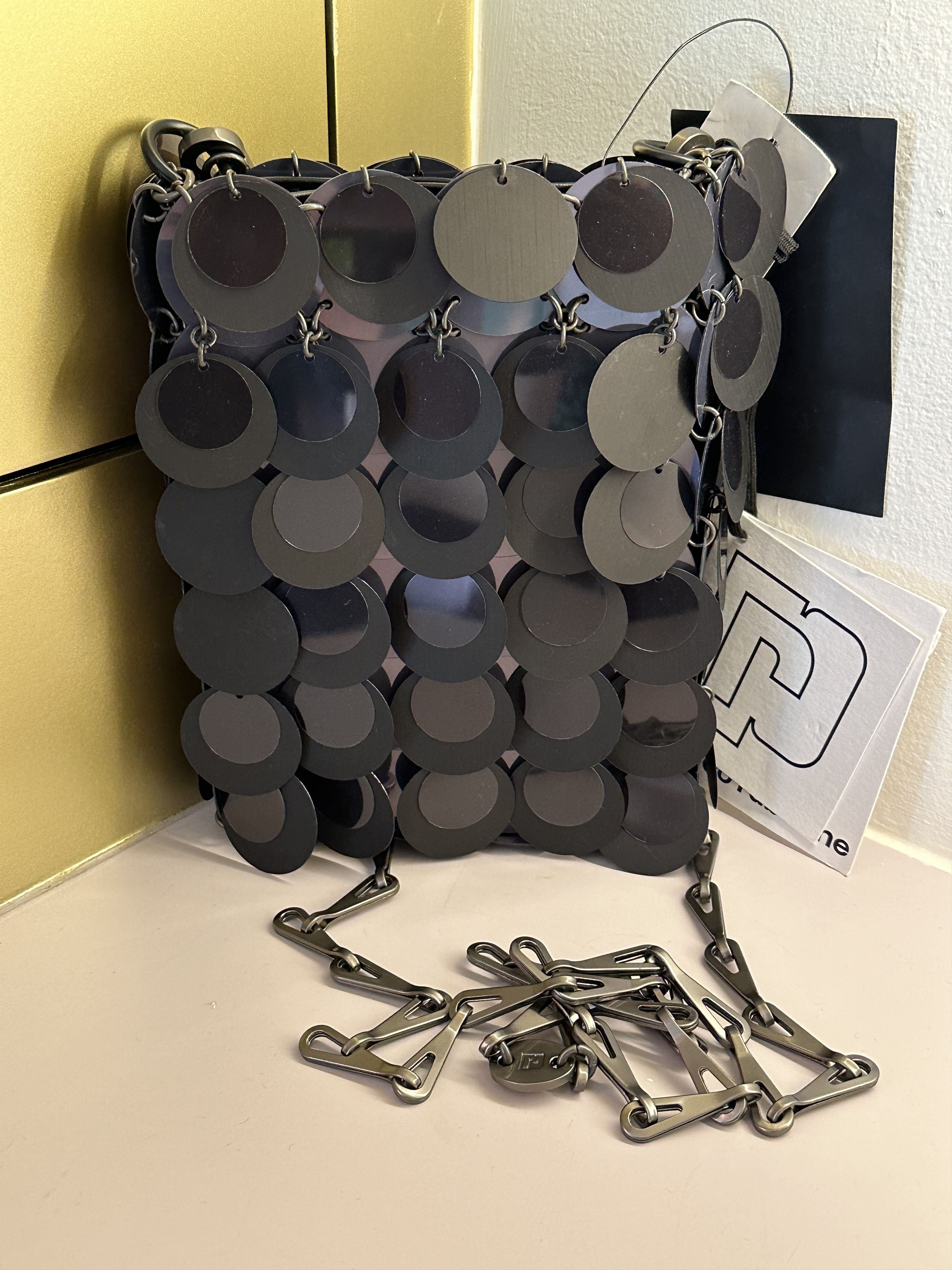 Paco Rabanne Paco Rabanne Mini Sequined Chain-link Crossbody bag Size ONE SIZE - 8 Thumbnail