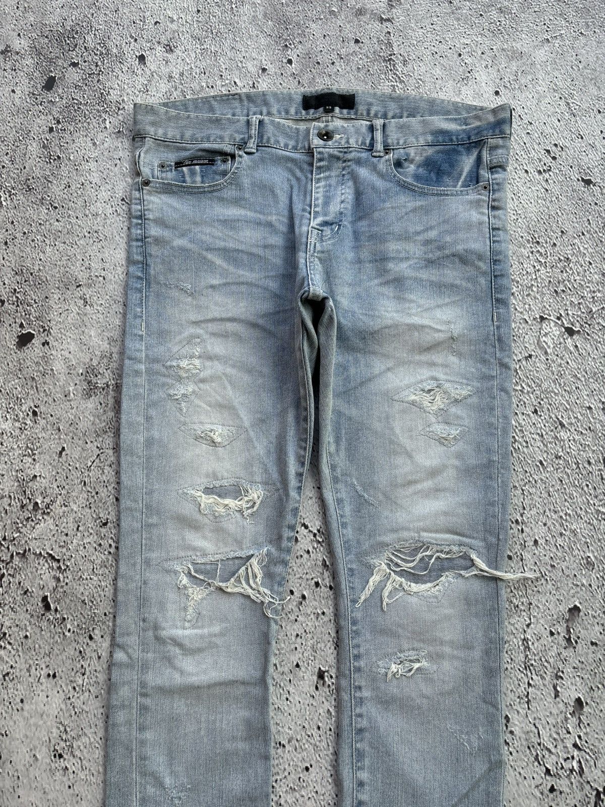 Hysteric Glamour Japanese distressed denim jeans Size US 34 / EU 50 - 2 Thumbnail