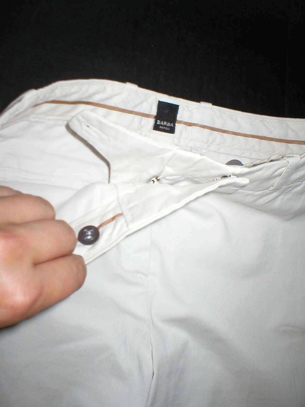 Barba Napoli Italy Barbe Napoli Pants 42 6 Work Khaki Crop NWT Tan Size 28" / US 6 / IT 42 - 4 Thumbnail