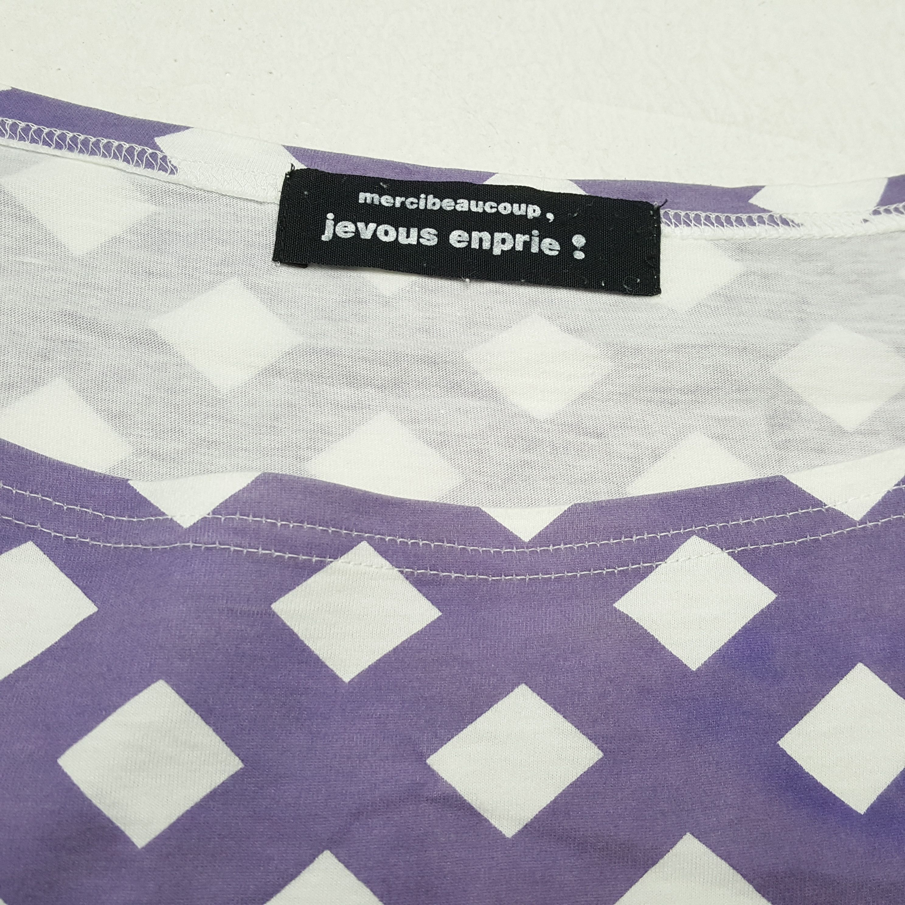 Issey Miyake × Vintage × mercibeaucoup Vintage MERCIBEAUCOUP JEVOUS ENPRIE Issey Miyake T-Shirts Size XXL / US 16-18 / IT 52-54 - 7 Thumbnail