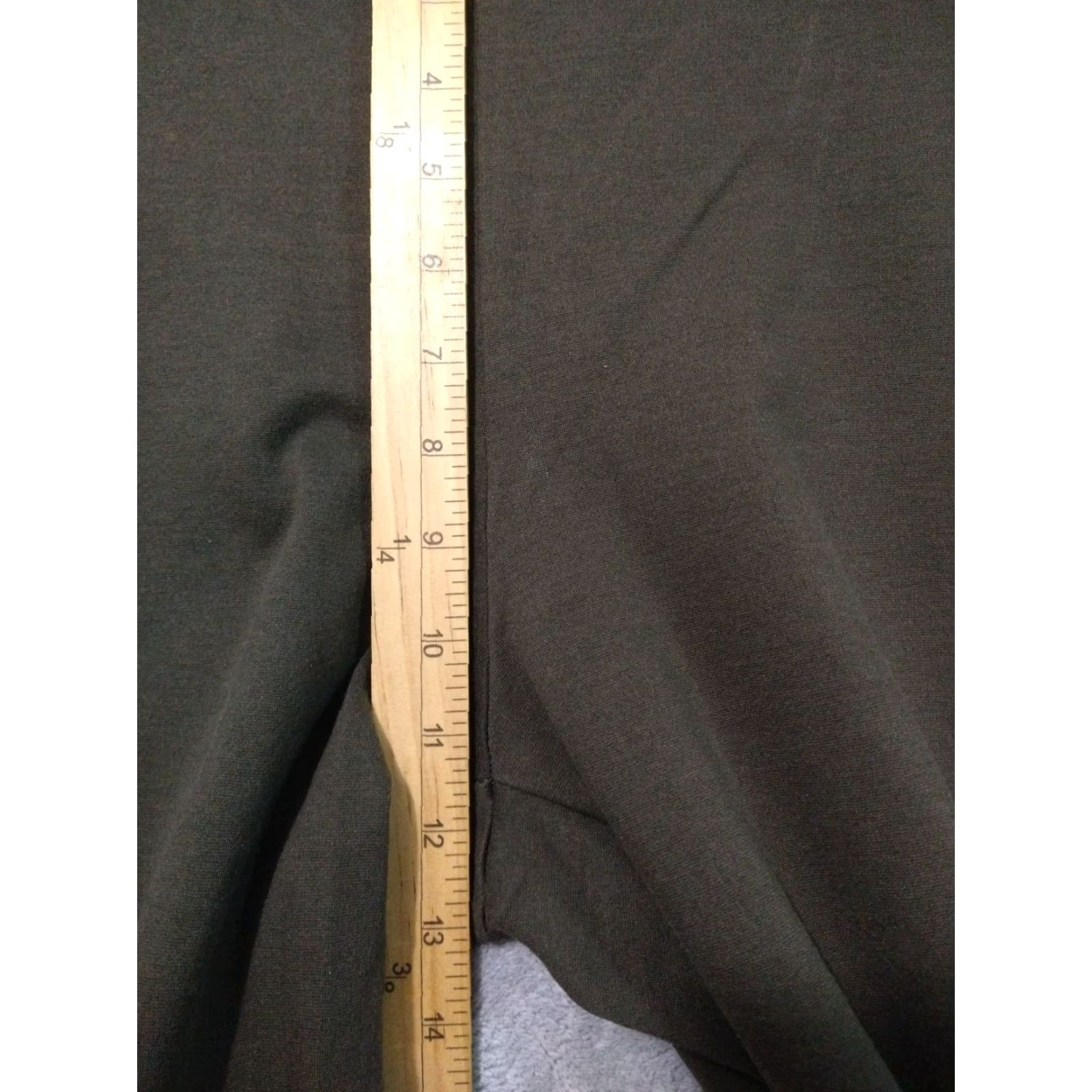 Eileen Fisher Eileen Fisher Pants Womens Large Green Stretch Crepe Pull On Crop Washable Slacks Size 36" / US 14 / IT 50 - 4 Thumbnail