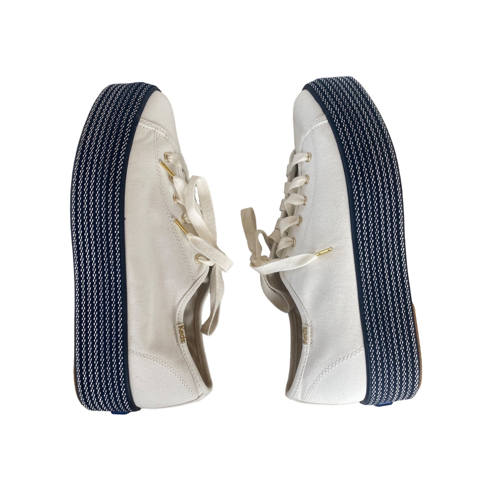 Keds Keds Women's Triple Up Webbing Canvas Sneaker Women's 10 Whi Size US 10 / IT 40 - 10 Thumbnail