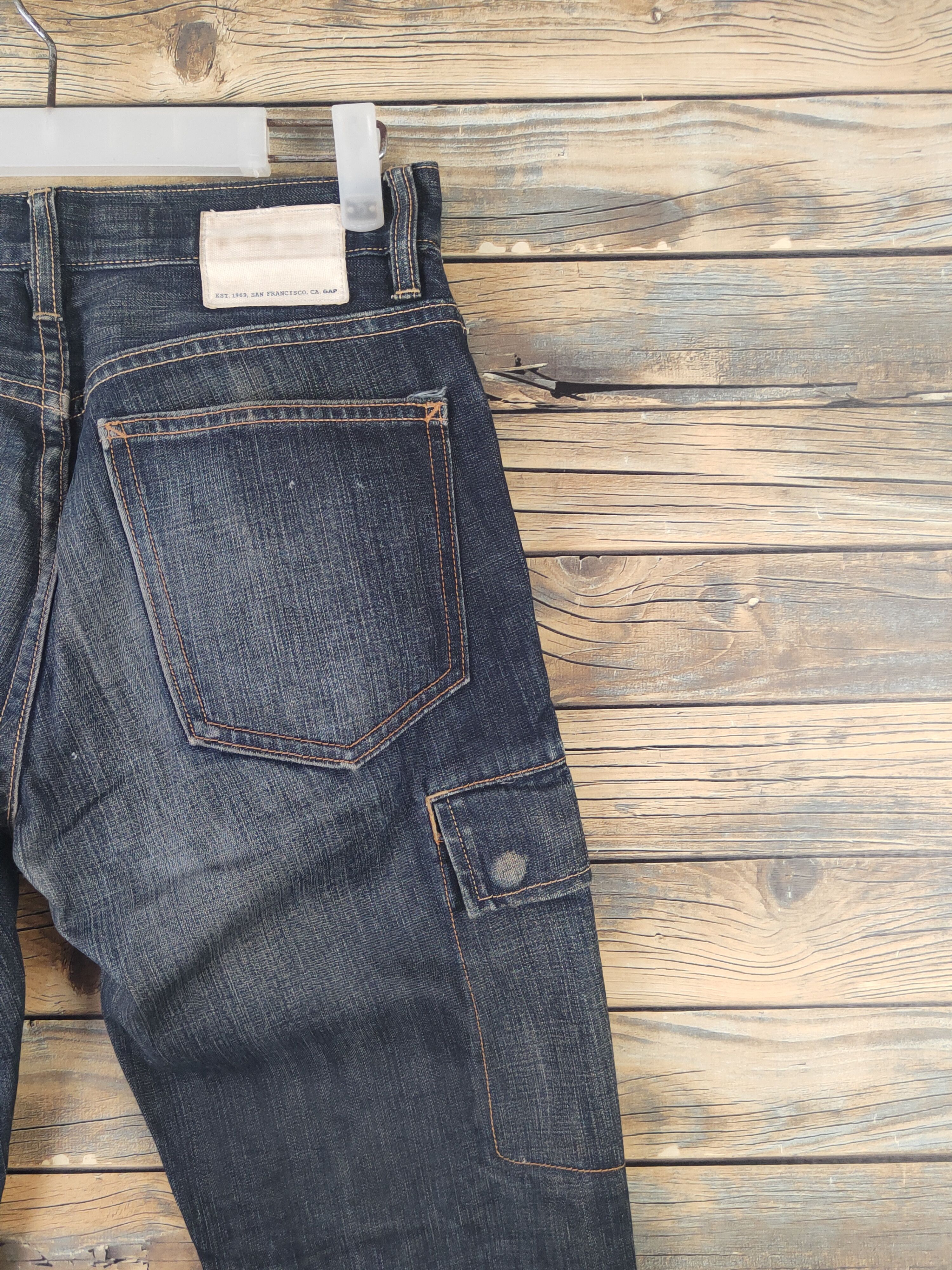Gap DL Gap Dark Blue Distressed Ripped Jeans #1861 Size US 29 - 11 Thumbnail