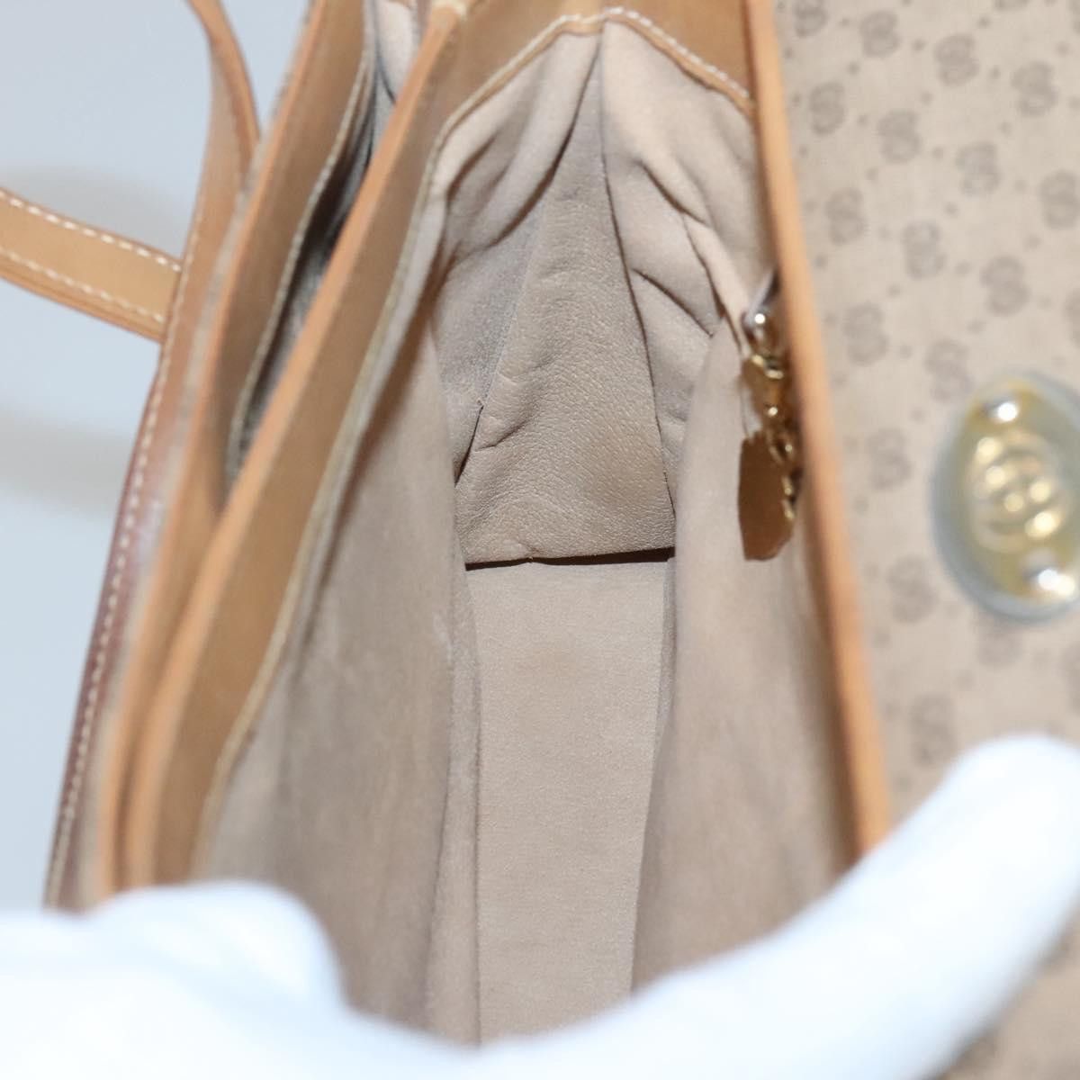 Gucci GUCCI Micro GG Supreme Hand Bag Pvc Beige Gold 000 46 000 46 Size ONE SIZE - 17 Thumbnail