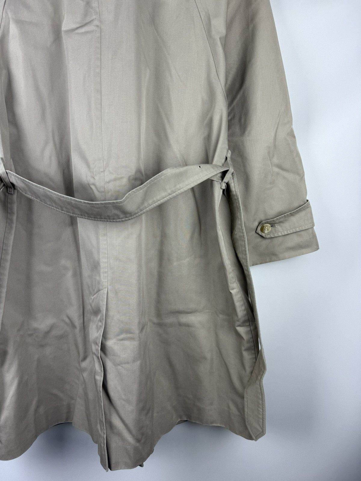 Burberry Burberrys Vintage Nova Check Lined Belted Trench Coat Jacket Size M / US 6-8 / IT 42-44 - 15 Thumbnail
