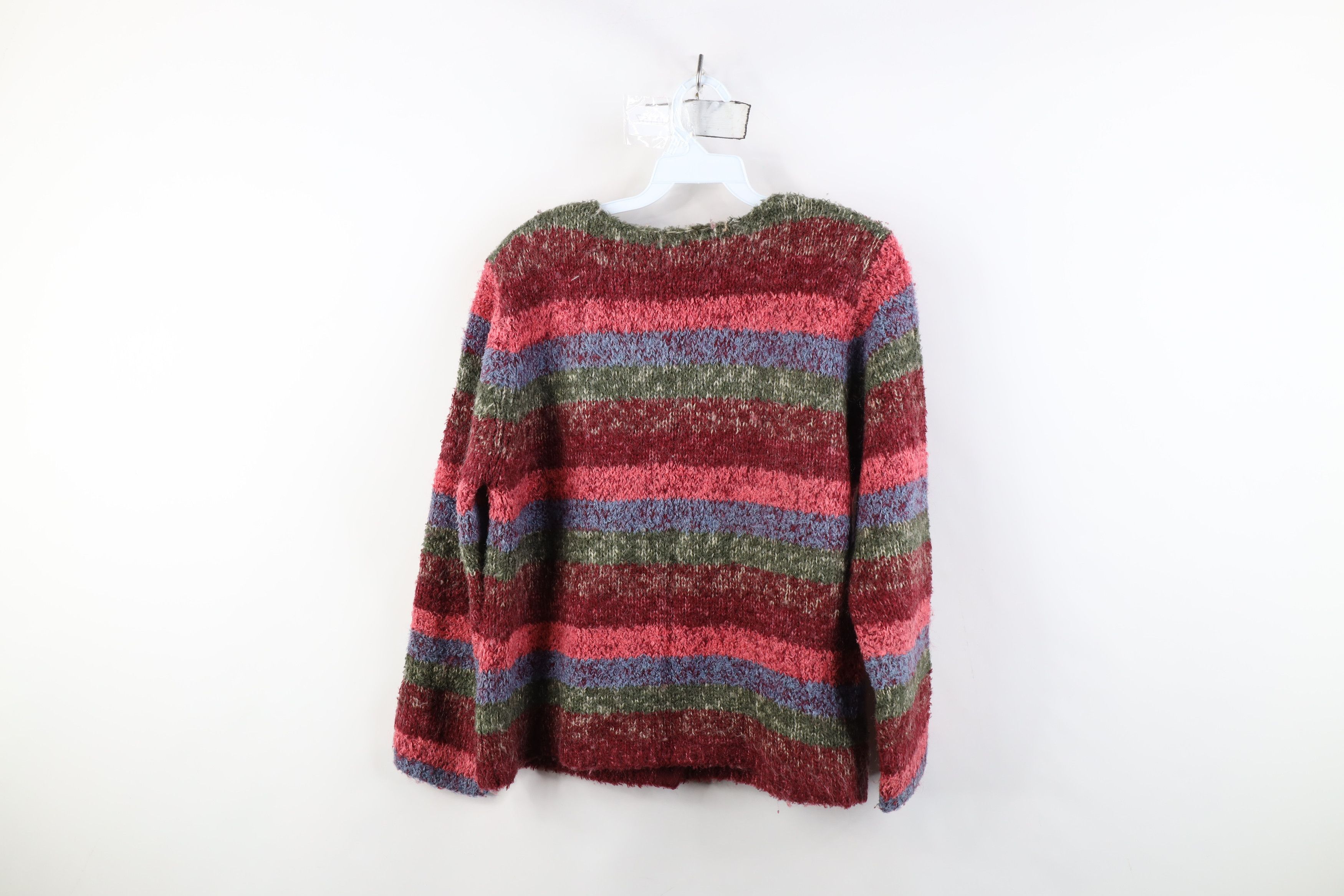 Vintage Vintage 90s Streetwear Mohair Wool Knit Cardigan Sweater Size M / US 6-8 / IT 42-44 - 9 Thumbnail