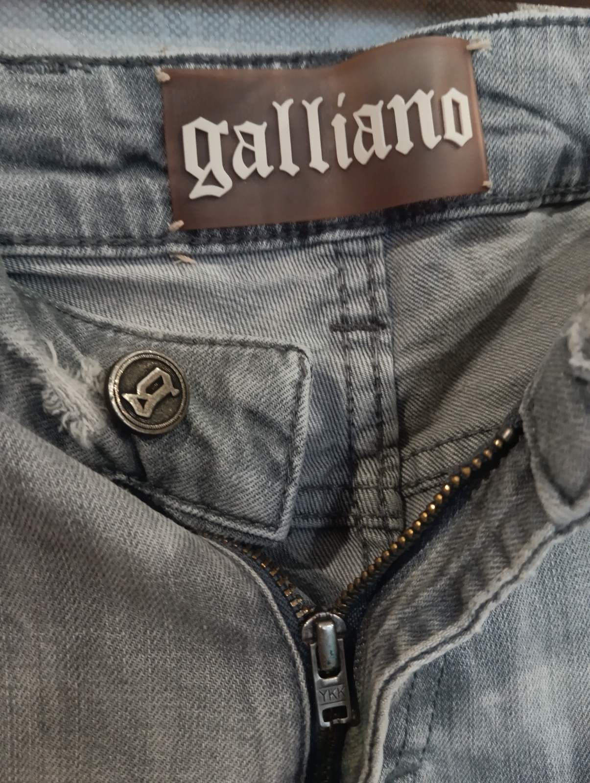 John Galliano John Galliano Women's Gray Jeans Size 31" - 3 Thumbnail
