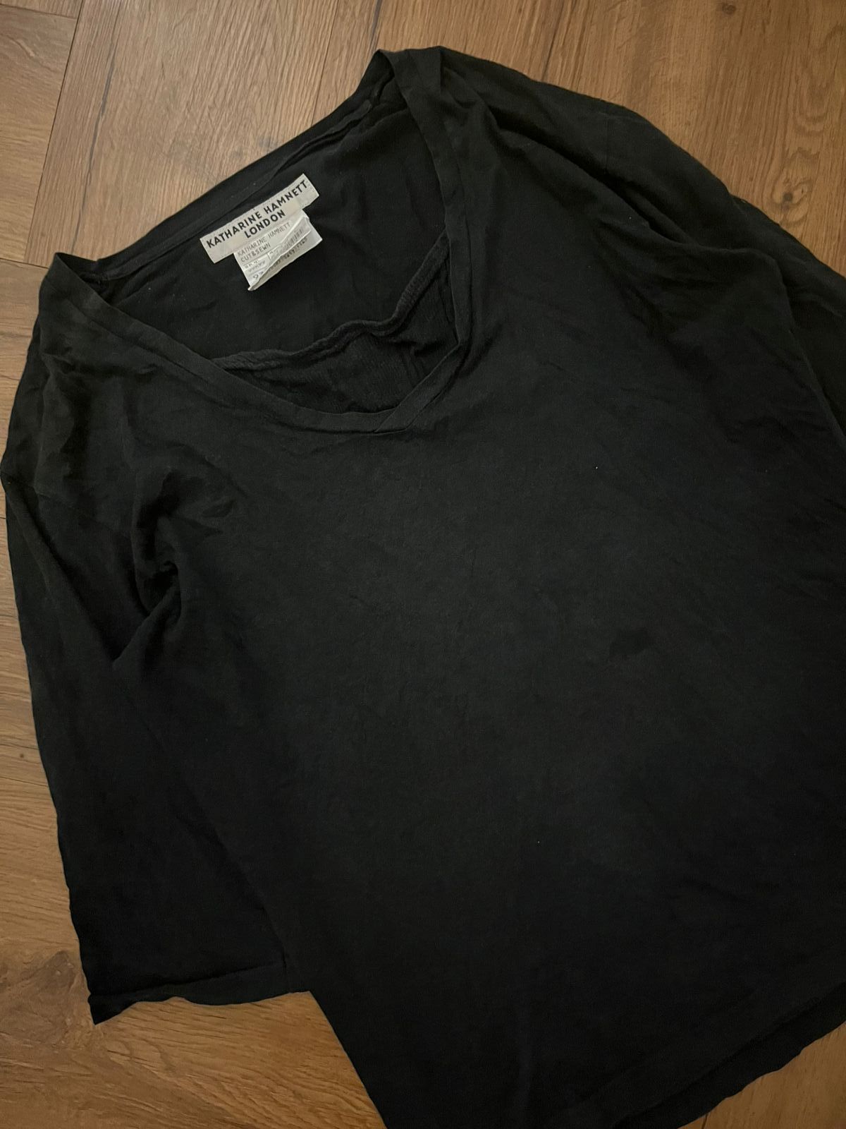 If Six Was Nine × Katharine Hamnett London × Le Grande Bleu (L.G.B.) 2000s Katharine Hamnett London Doubel layer Gothic styel Size US L / EU 52-54 / 3 - 2 Thumbnail