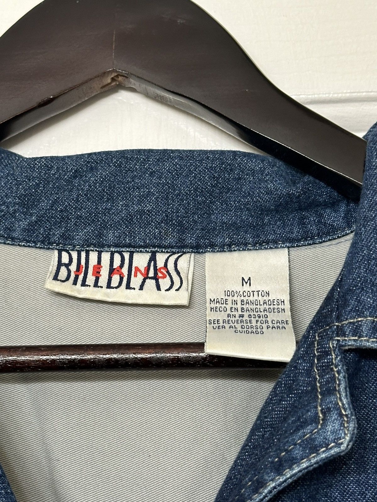 American Trench Billblass Jeans Denim Trench Coat Winter Jacket Long Sleeve Size M / US 6-8 / IT 42-44 - 3 Thumbnail