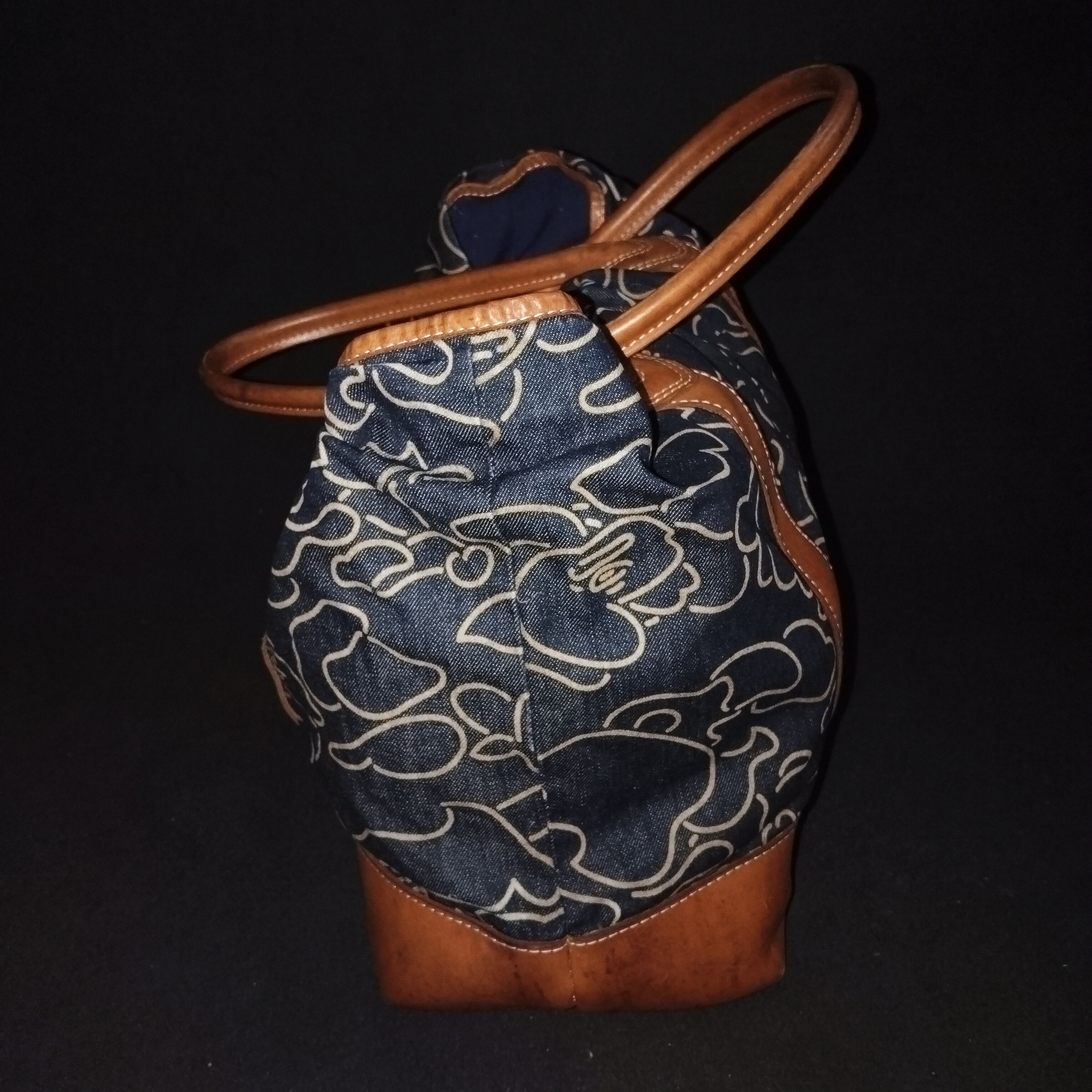Bape 2012 BAPE Pencil Camo Denim Tote Bag with Leather Trim Size ONE SIZE - 8 Thumbnail