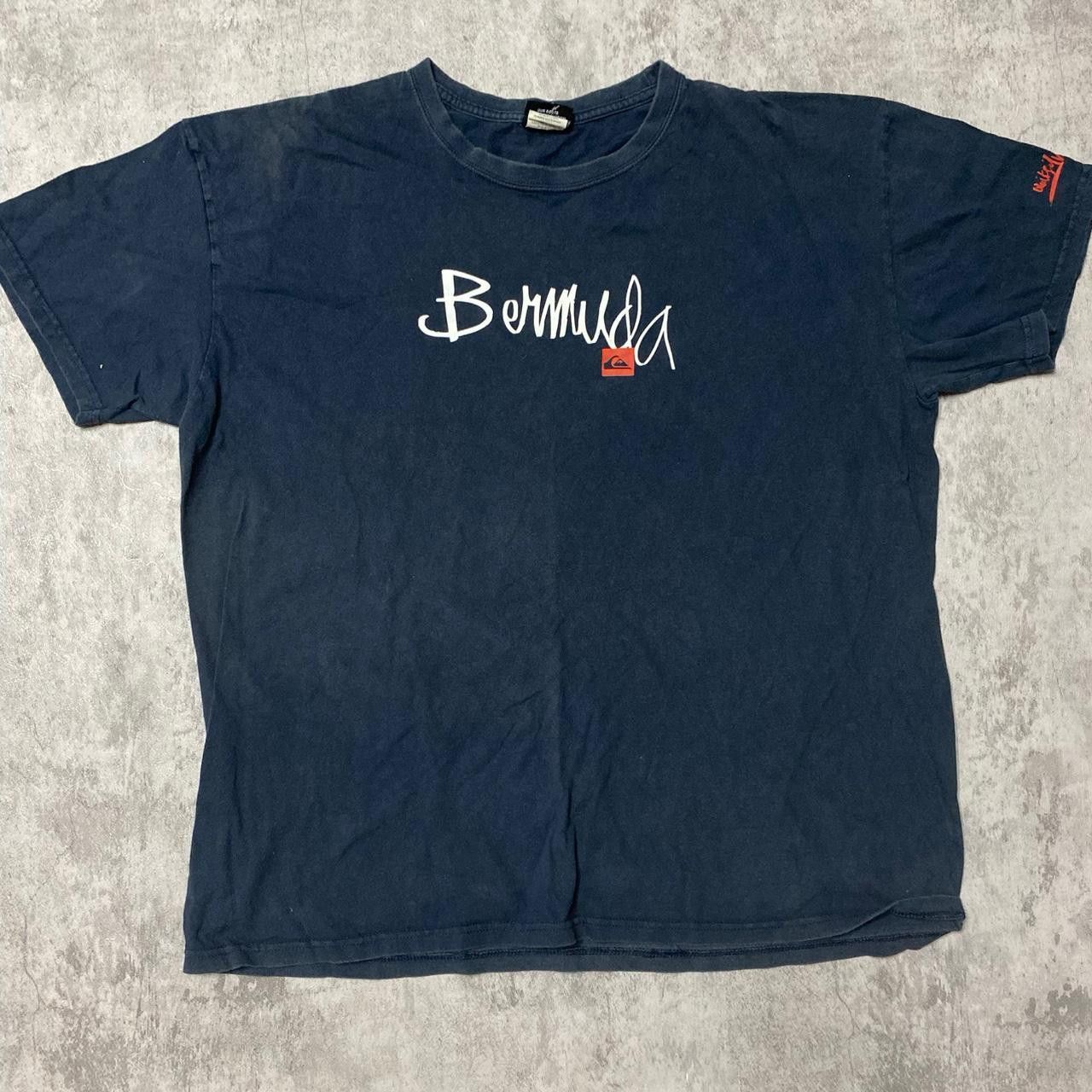 Other Navy blue Bermuda vintage t-shirt with white lettering tees Size US XL / EU 56 / 4 - 1 Thumbnail