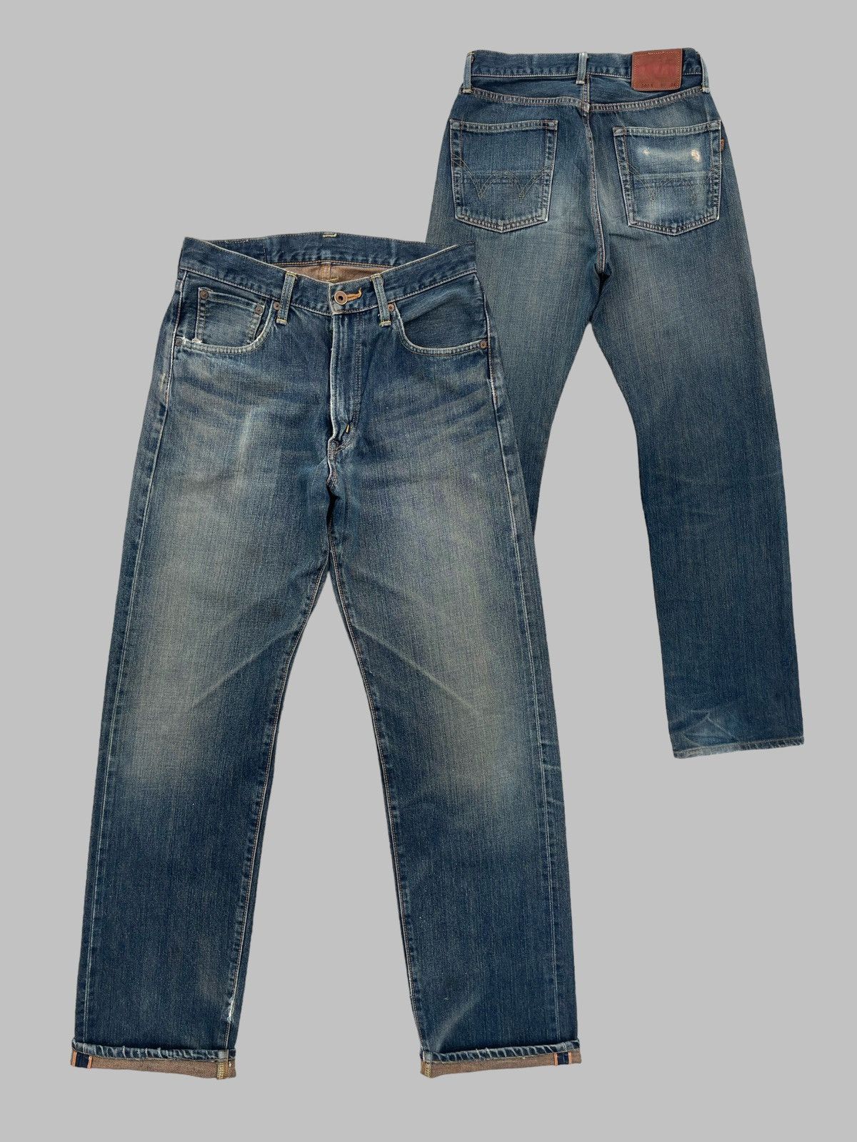 🔥 Edwin 505X Distressed Denim Selvedge W30 🔥