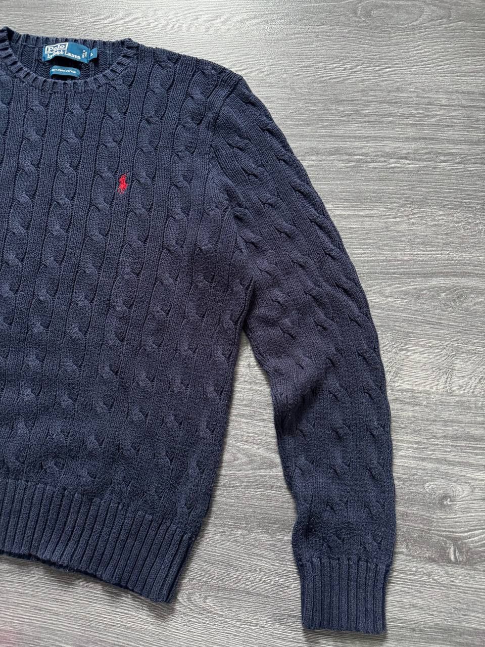 Polo Ralph Lauren Polo Ralph Lauren Luxury Mini Logo Cable Knit Sweater Size US L / EU 52-54 / 3 - 5 Thumbnail