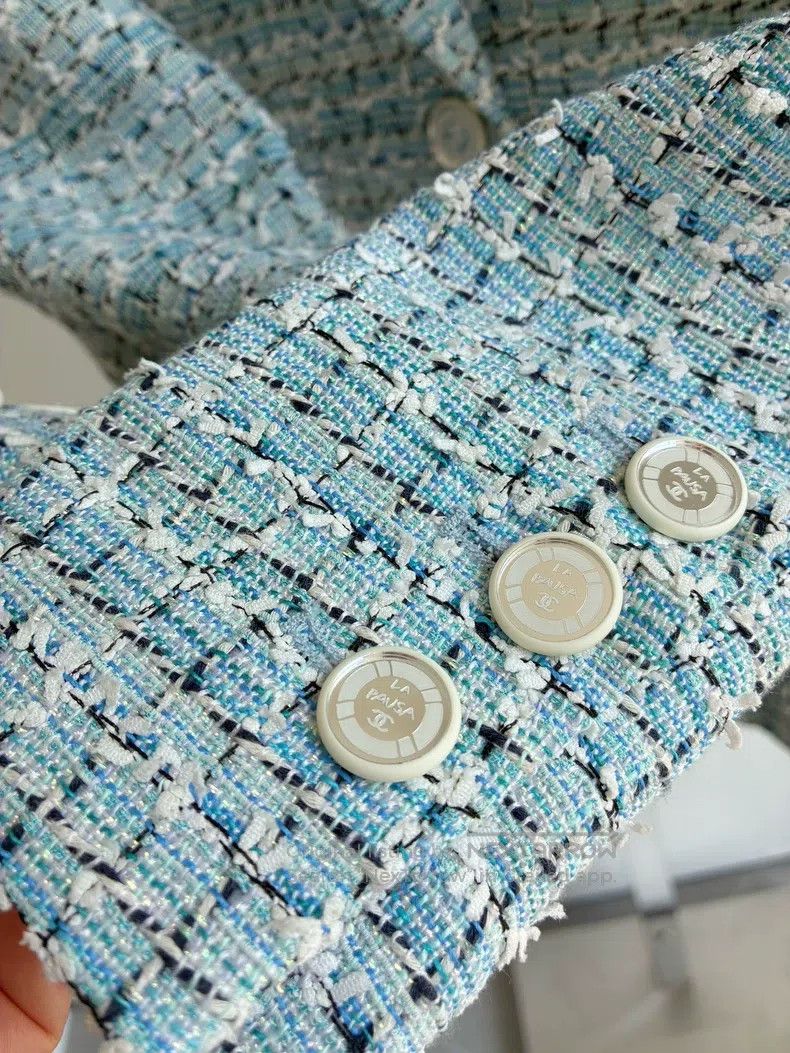 Chanel Chanel Cruise series blue knitted jacket Size XXS / US 00 / IT 34 - 7 Thumbnail